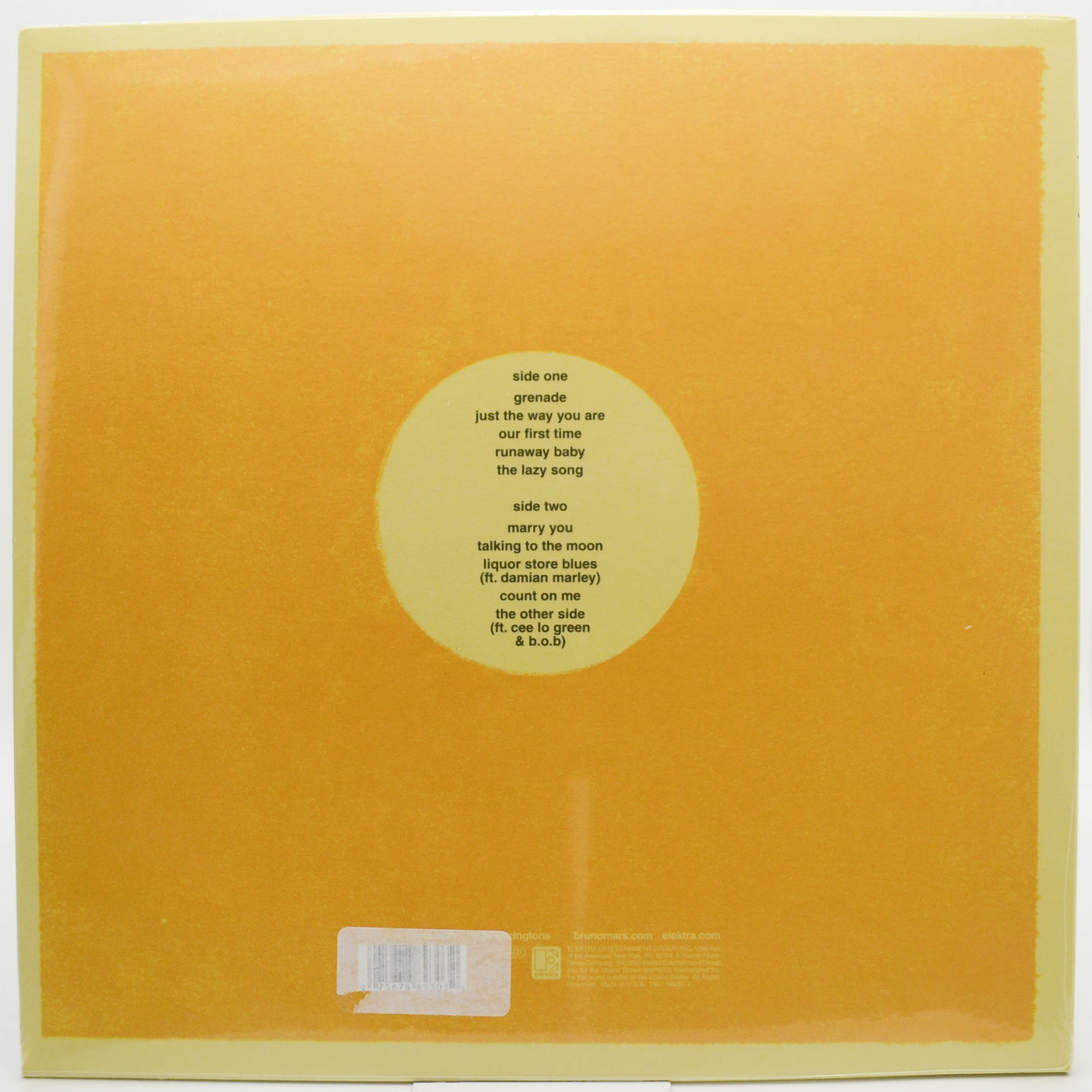 Виниловая пластинка Bruno Mars — Doo-Wops & Hooligans (USA), 2010