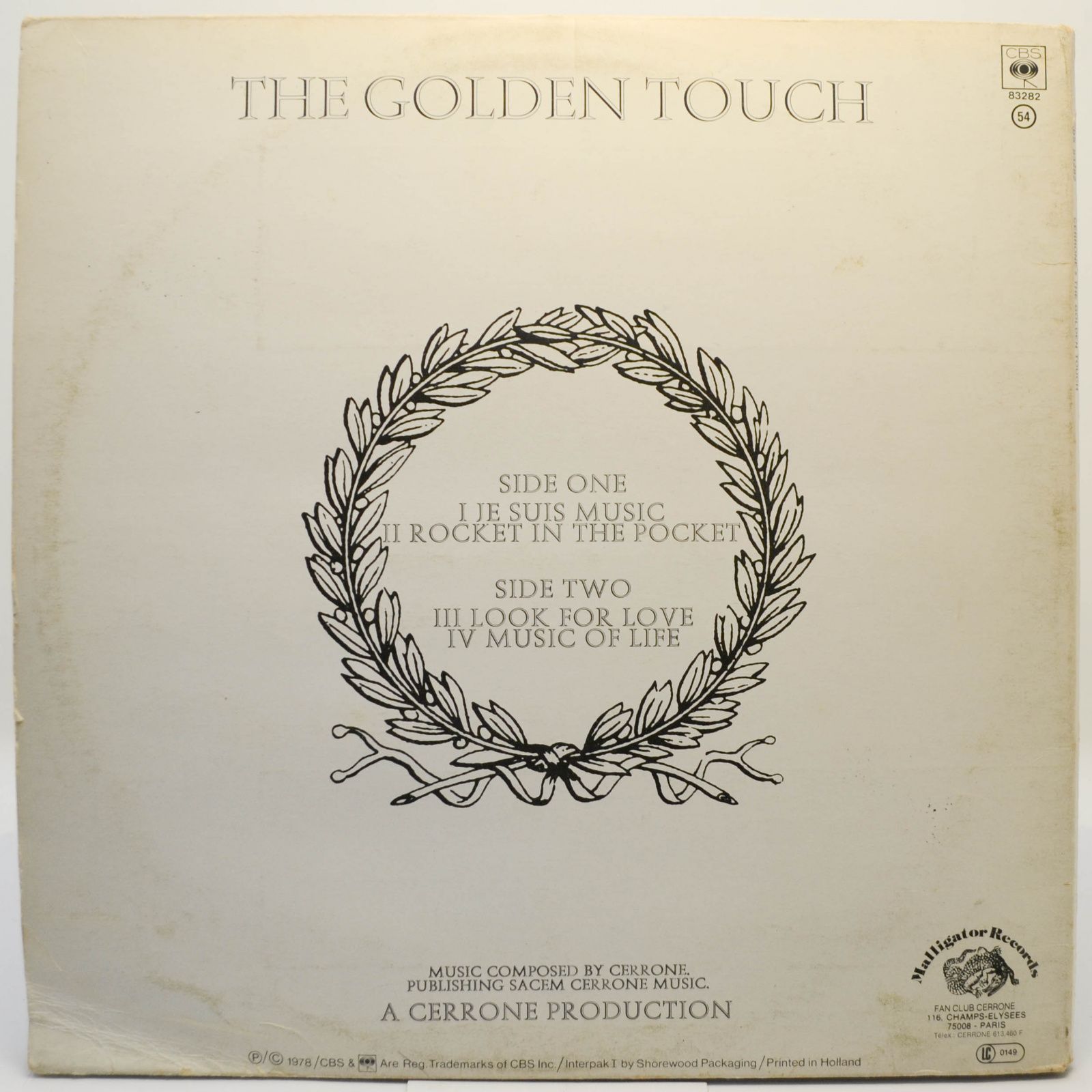 Cerrone — Cerrone IV - The Golden Touch, 1978