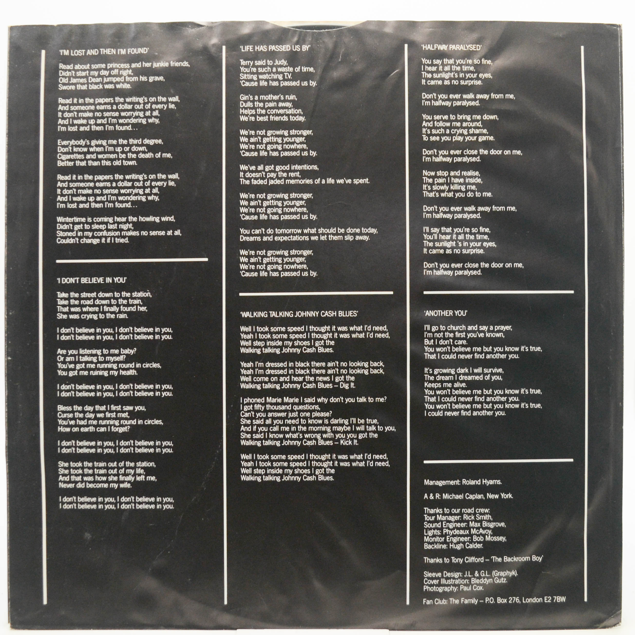 Виниловая пластинка Godfathers — More Songs About Love & Hate, 1989