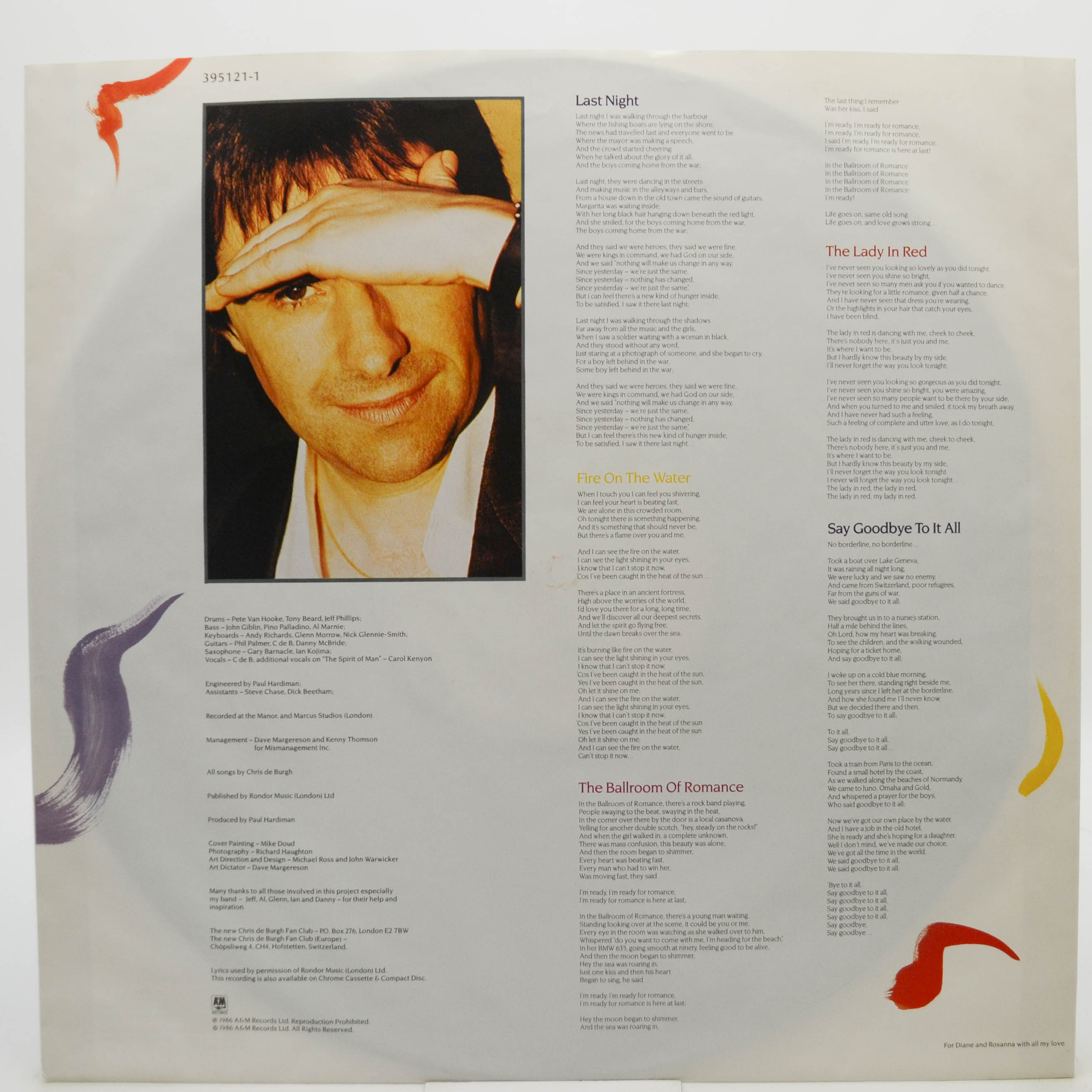 Виниловая пластинка Chris de Burgh — Into The Light, 1986