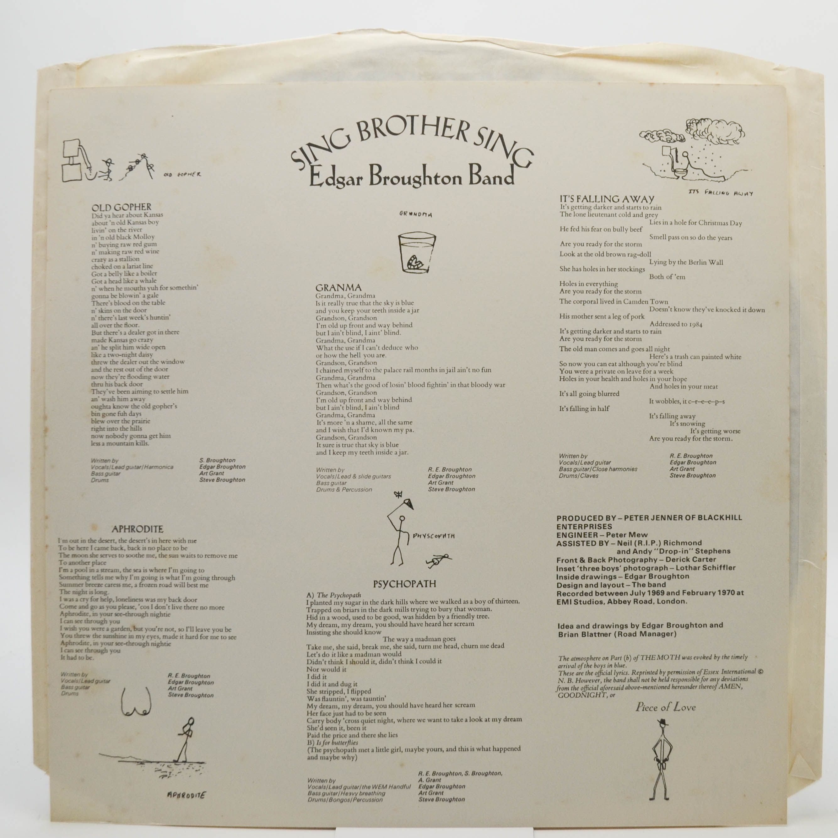 Виниловая пластинка Edgar Broughton Band — Sing Brother Sing, 1970