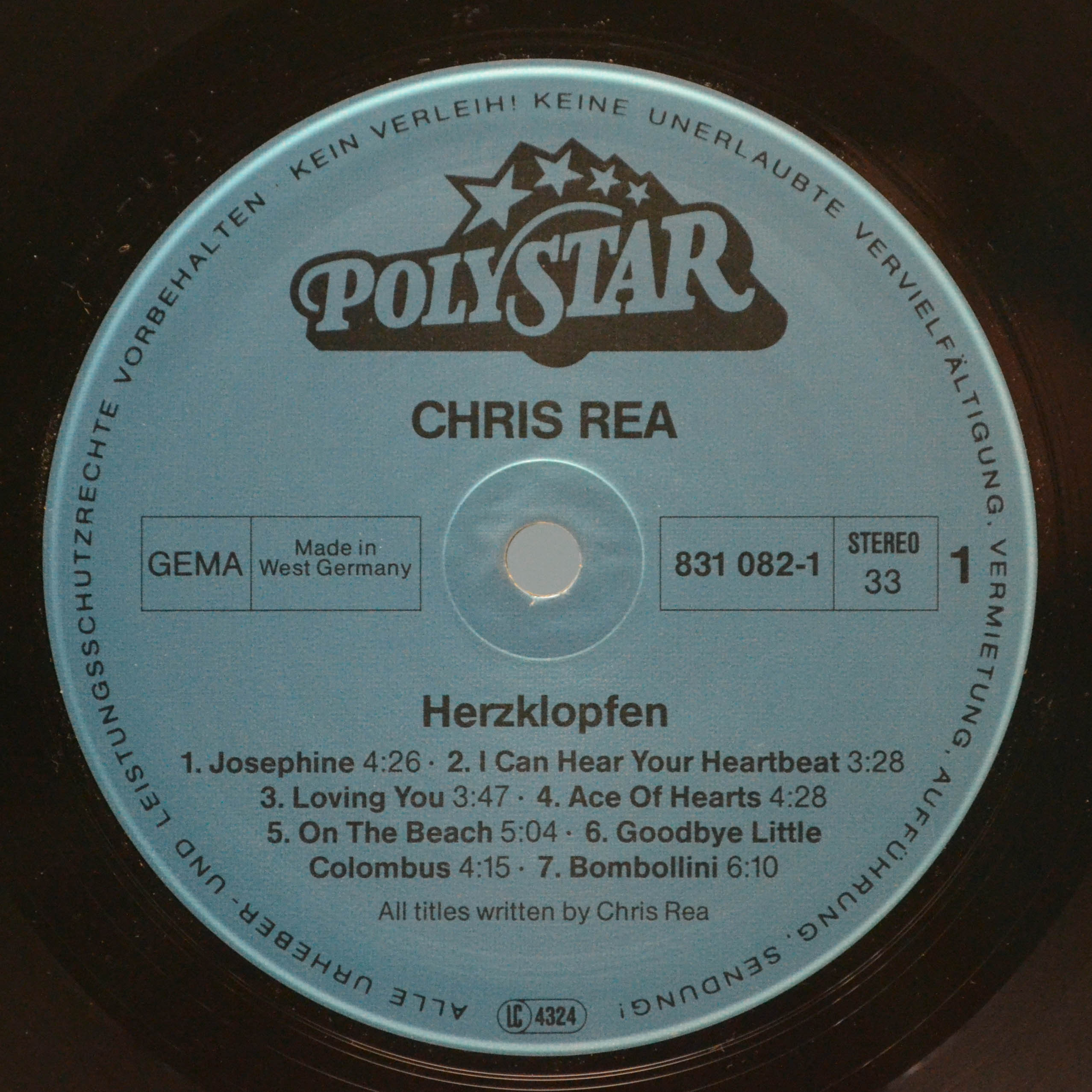 Chris Rea — Herzklopfen, 1986