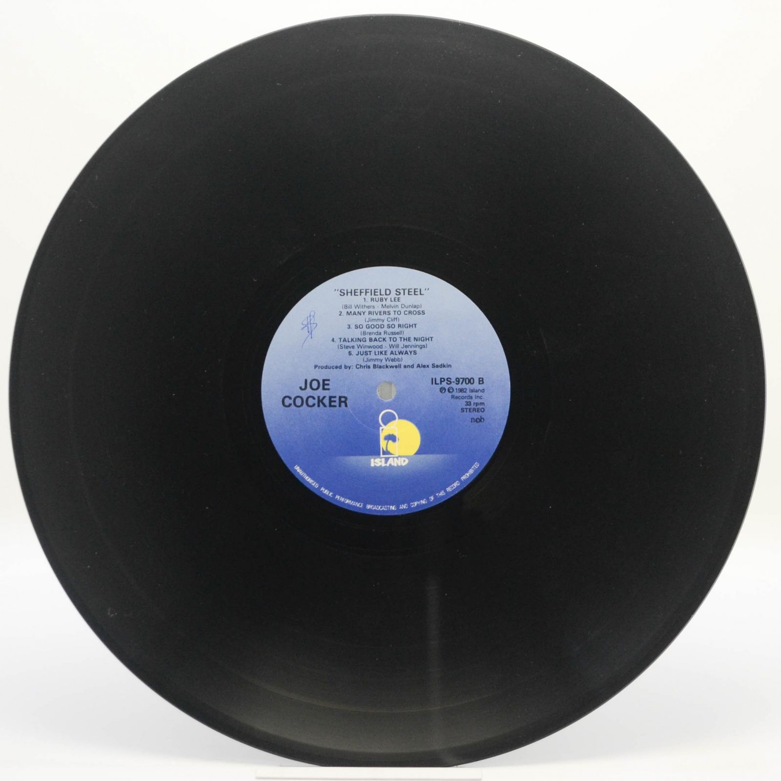 Joe Cocker — Sheffield Steel, 1982