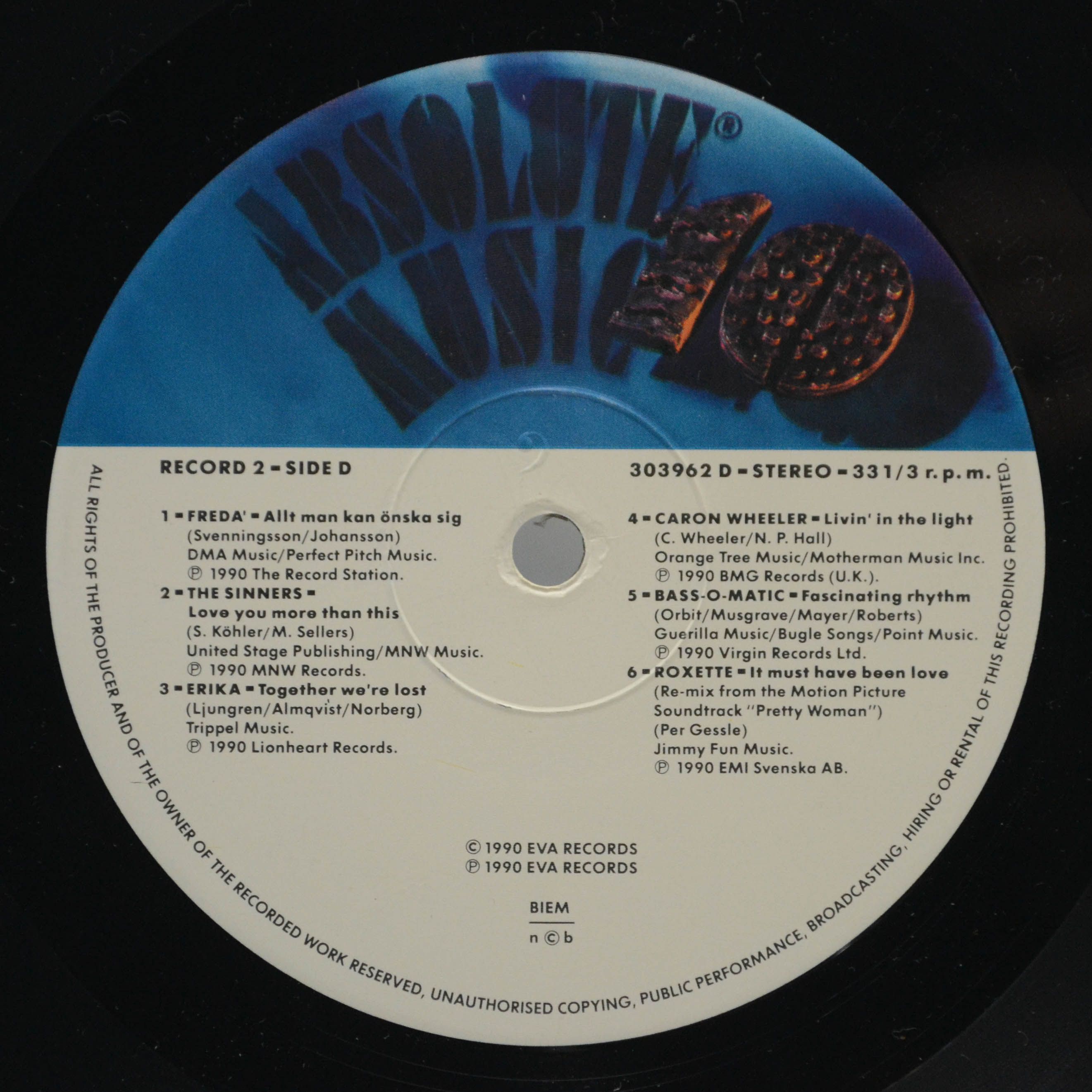 Various — Absolute Music 10 (2LP), 1990