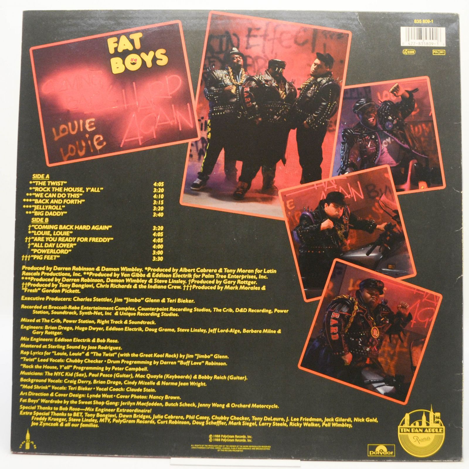 Виниловая пластинка Fat Boys — Coming Back Hard Again, 1988
