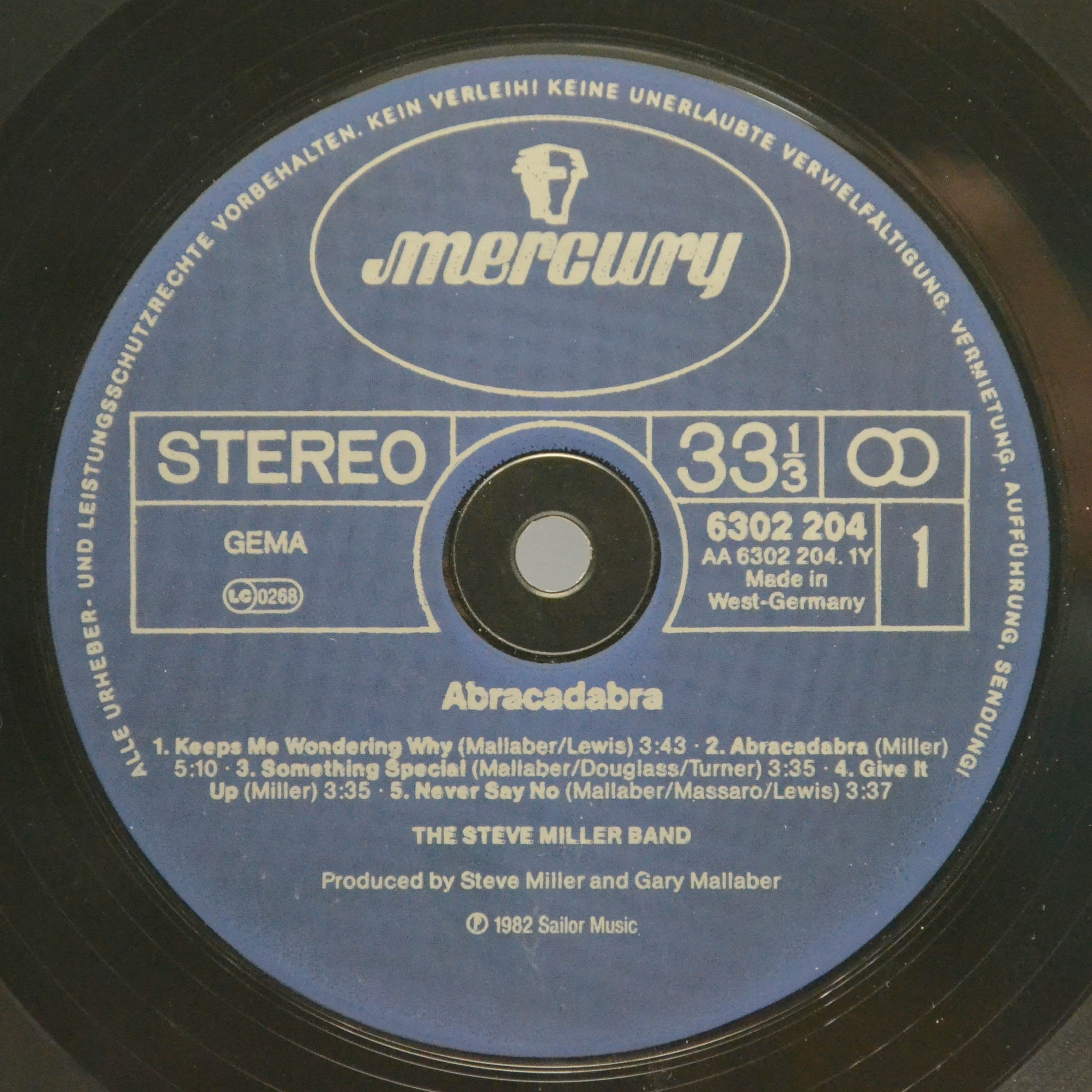 Виниловая пластинка Steve Miller Band — Abracadabra, 1982