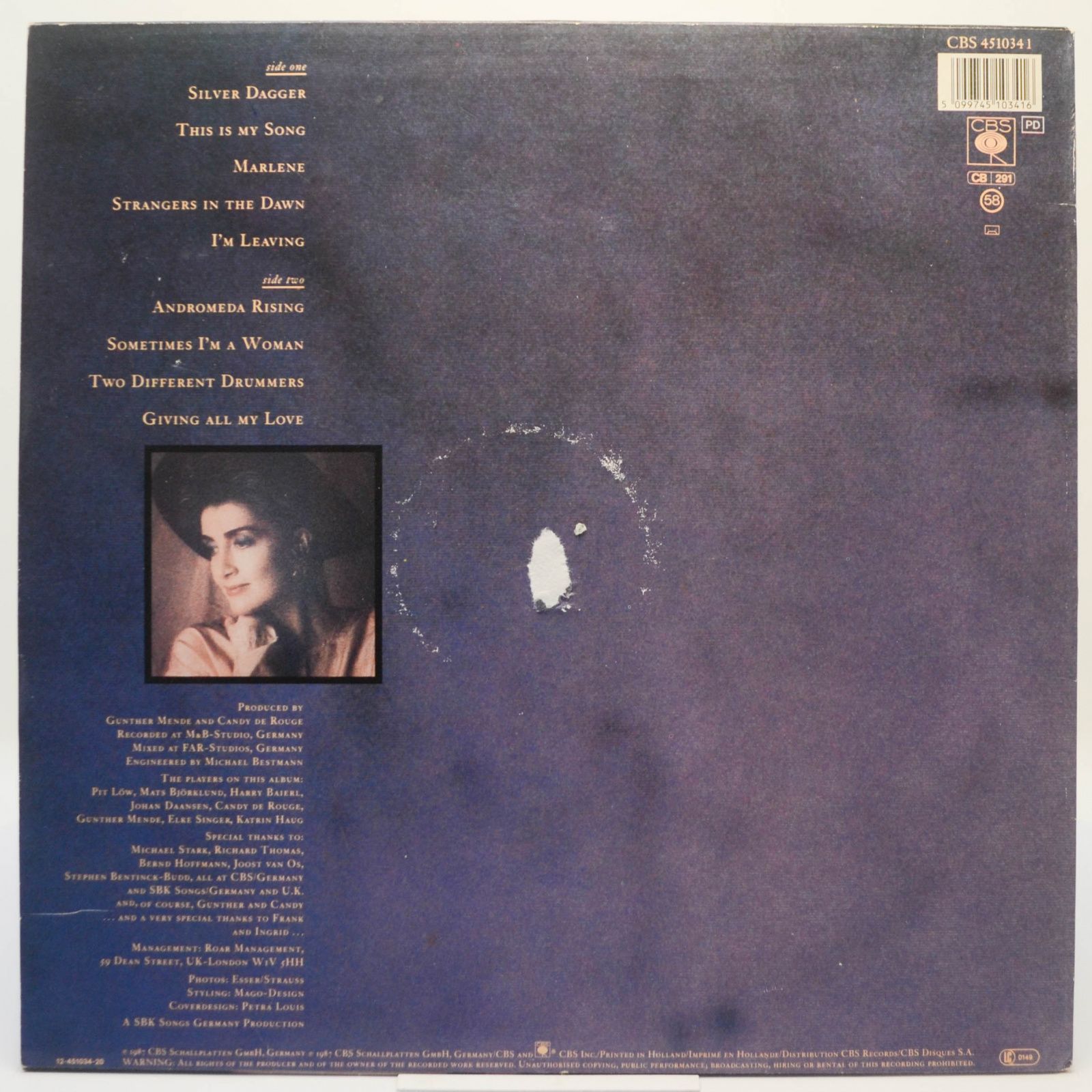 Виниловая пластинка Sally Oldfield — Femme, 1987