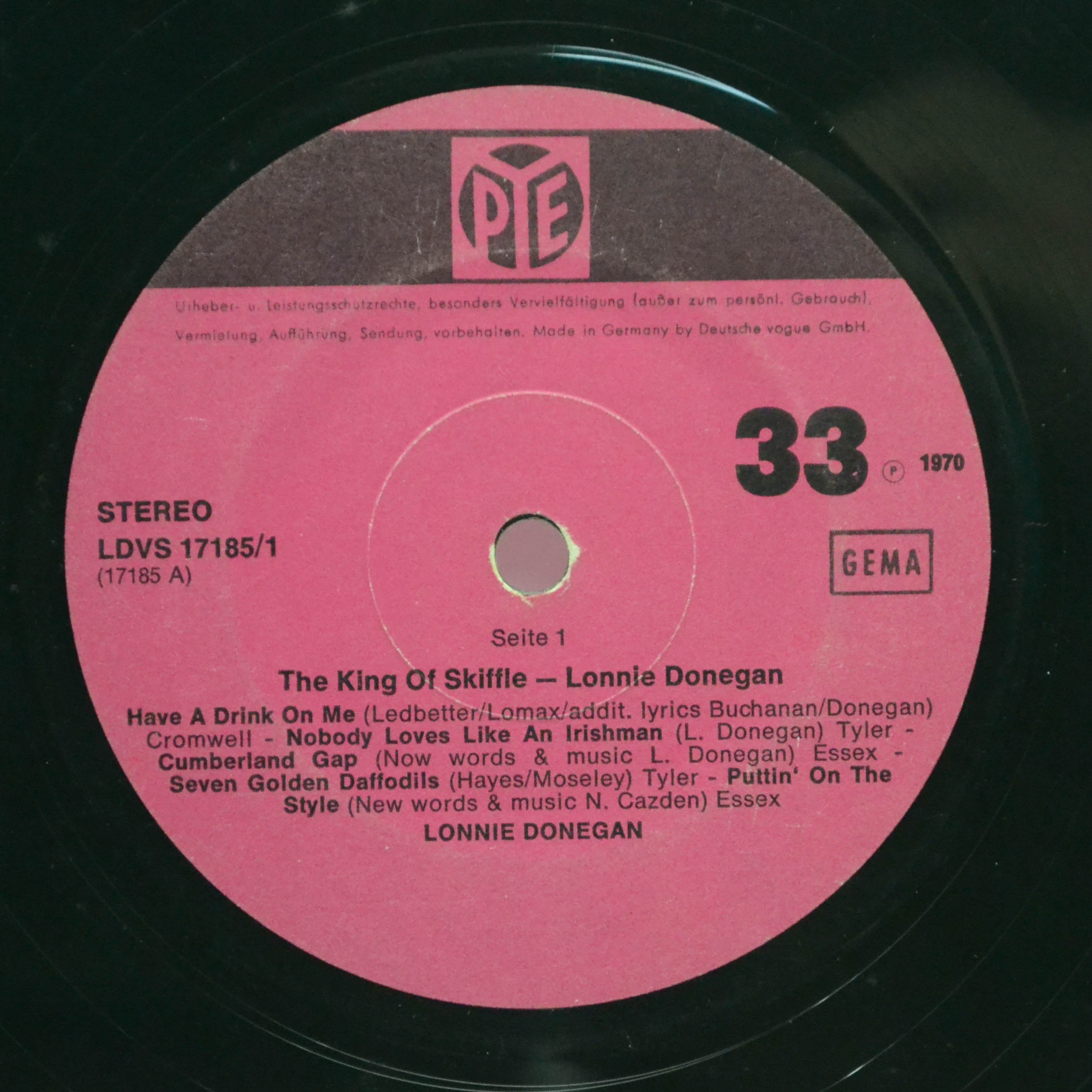 Lonnie Donegan — The King Of Skiffle, 1970