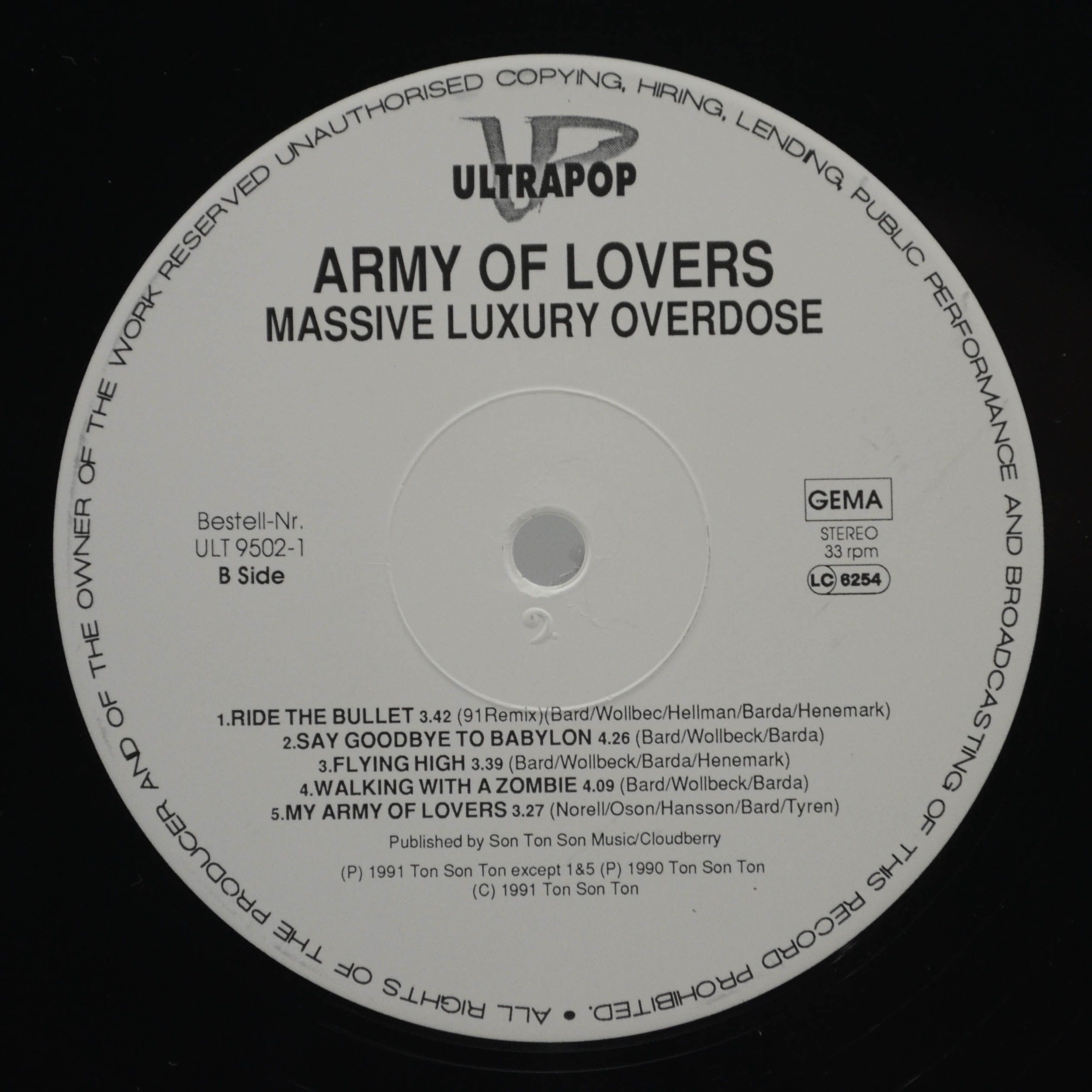 Виниловая пластинка Army Of Lovers — Massive Luxury Overdose, 1991