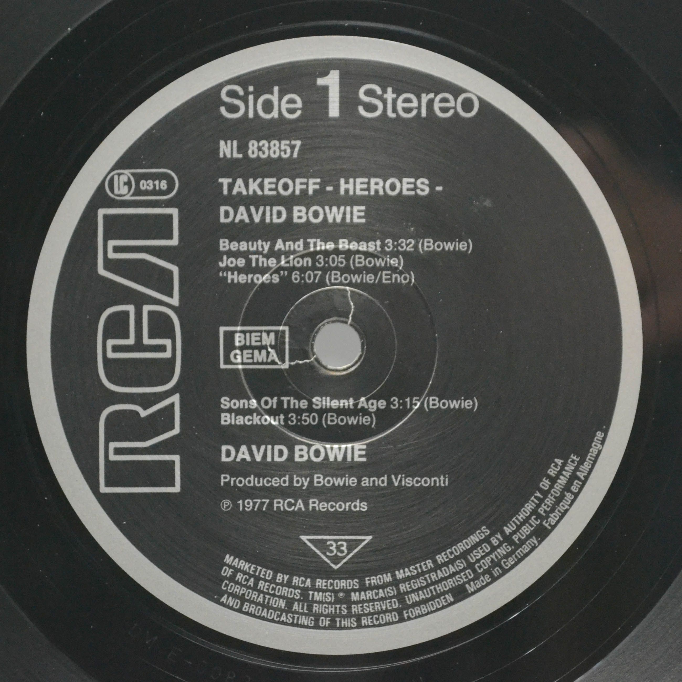 David Bowie — "Heroes", 1985