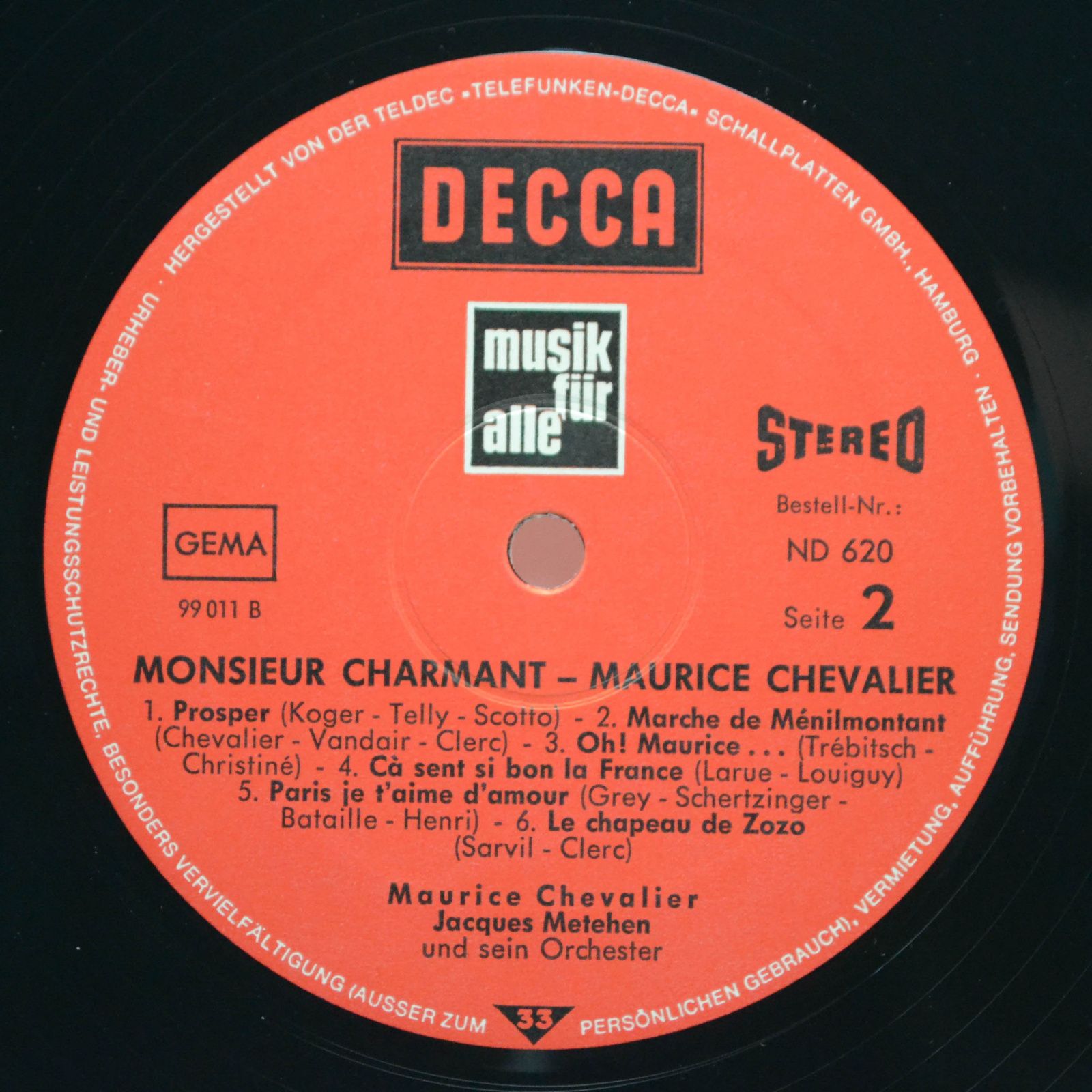 Maurice Chevalier — Monsieur Charmant, 1967