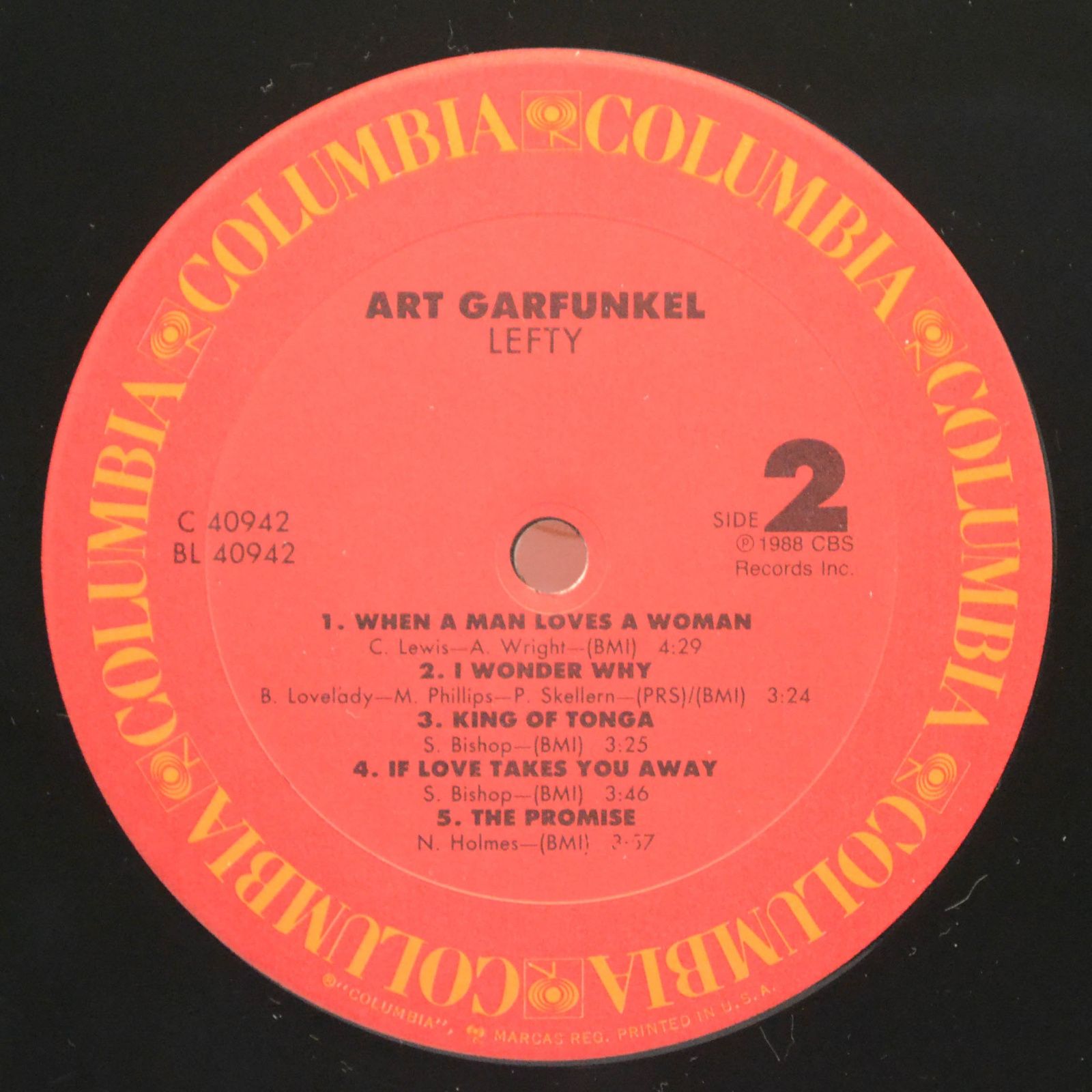 Art Garfunkel — Lefty (USA), 1988