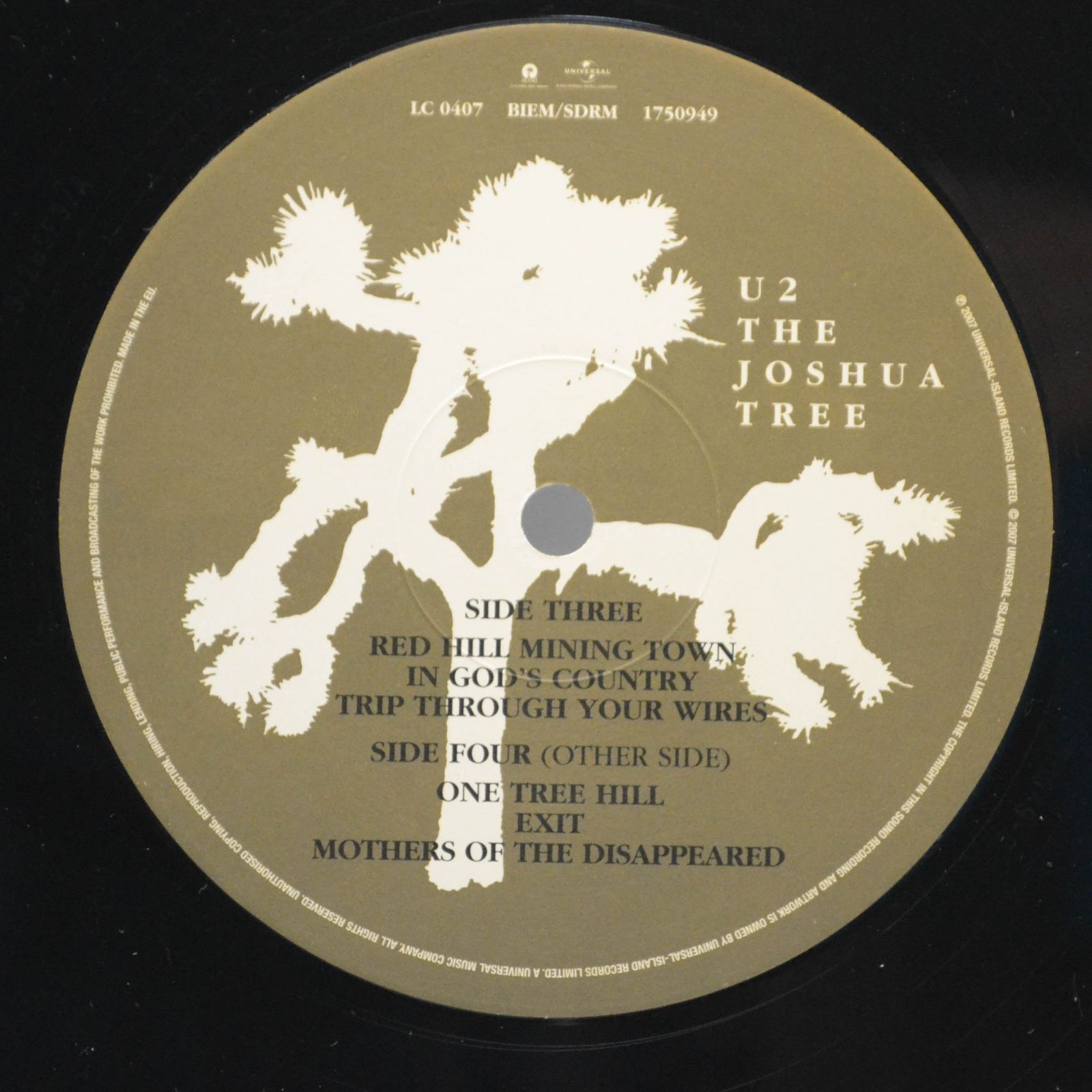 U2 — The Joshua Tree (2LP), 1987