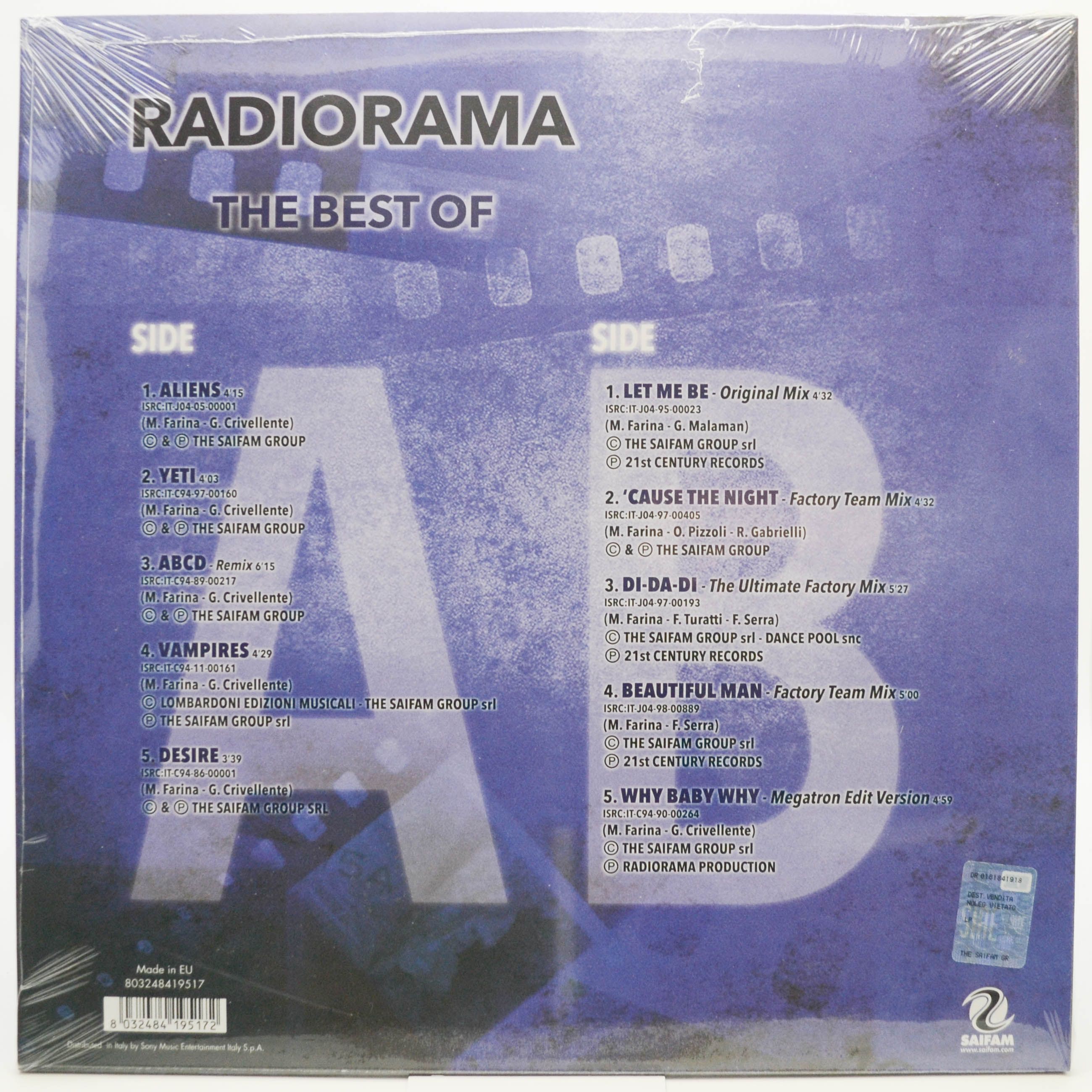 Виниловая пластинка Radiorama — The Best Of, 2018