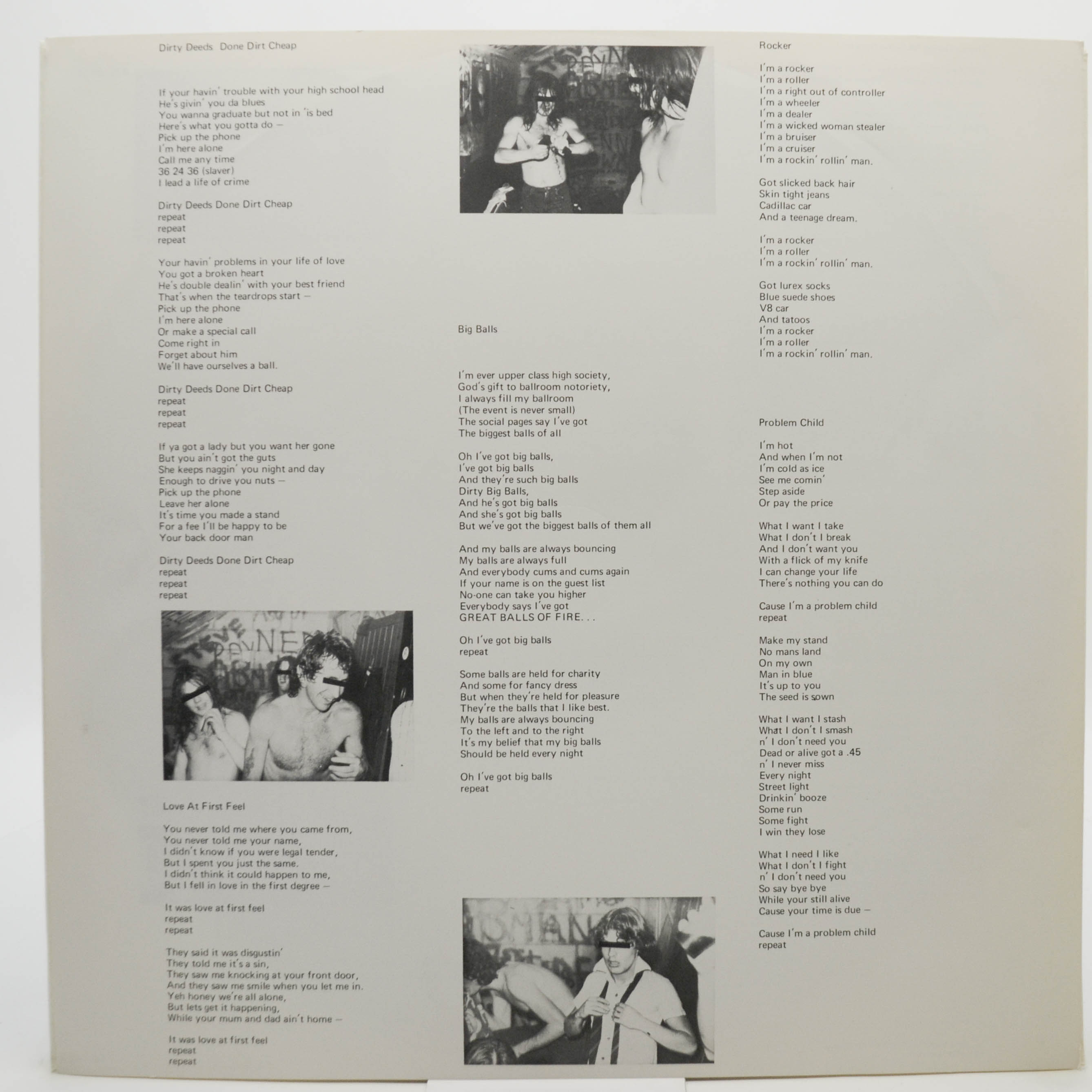 Виниловая пластинка AC/DC — Dirty Deeds Done Dirt Cheap, 1976