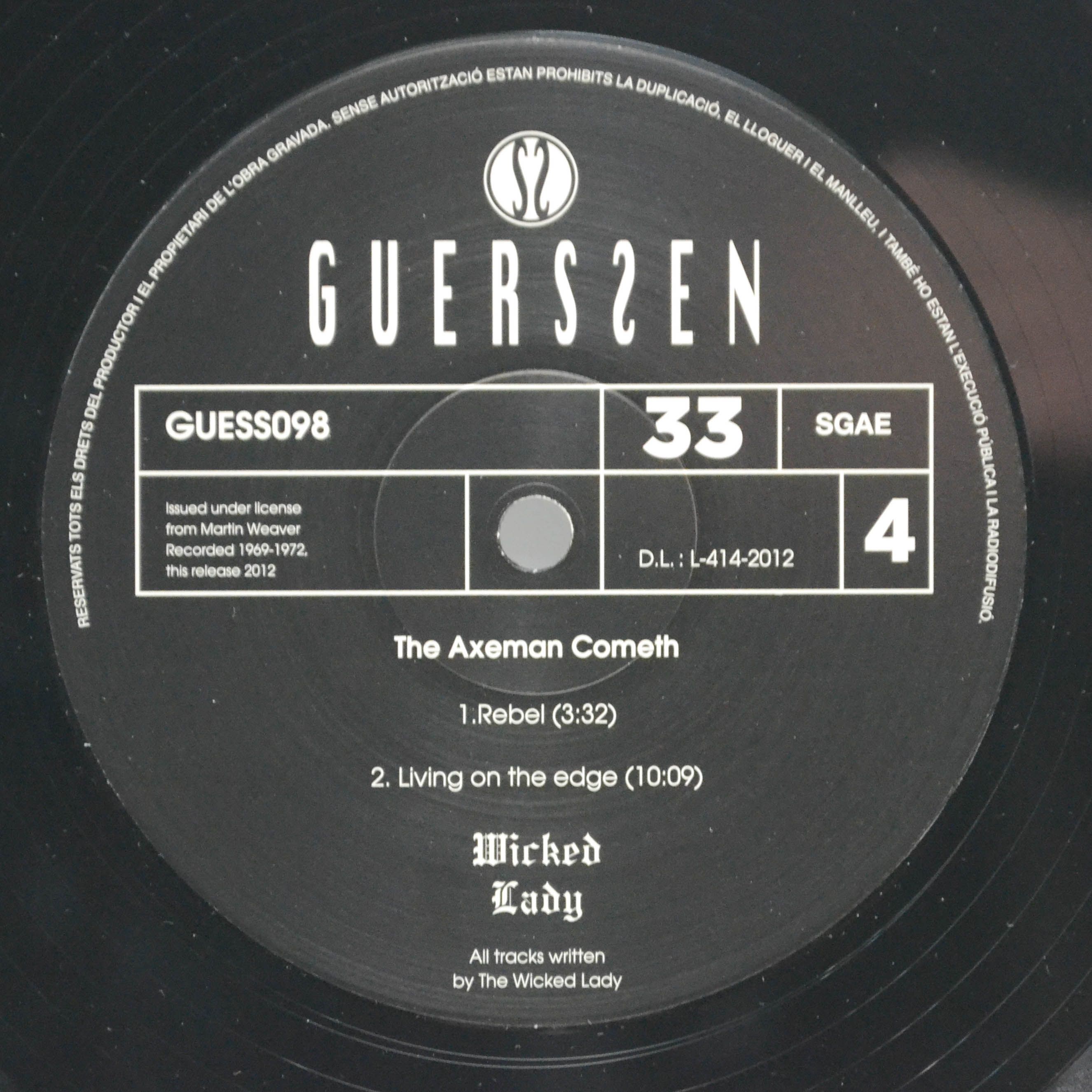 Виниловая пластинка Wicked Lady — The Axeman Cometh (2LP), 1994