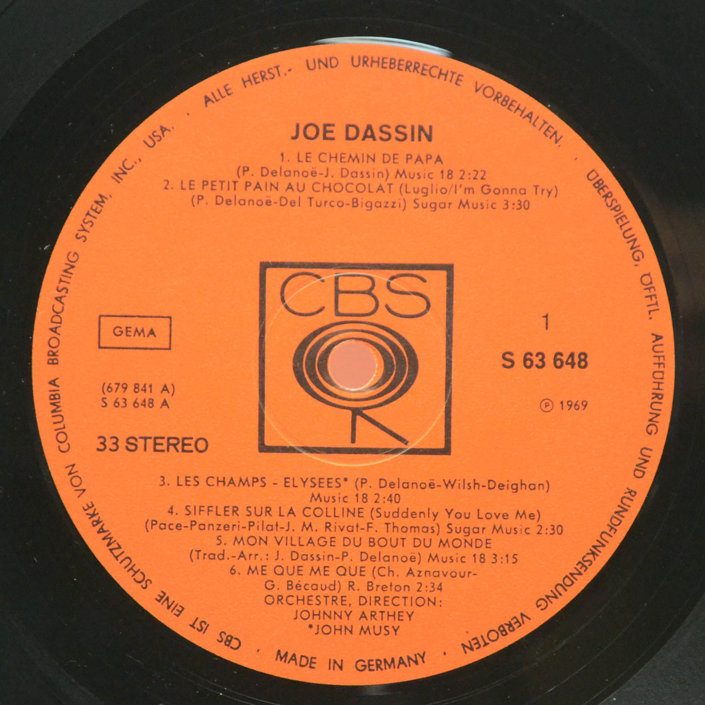 Виниловая пластинка Joe Dassin — Joe Dassin, 1969