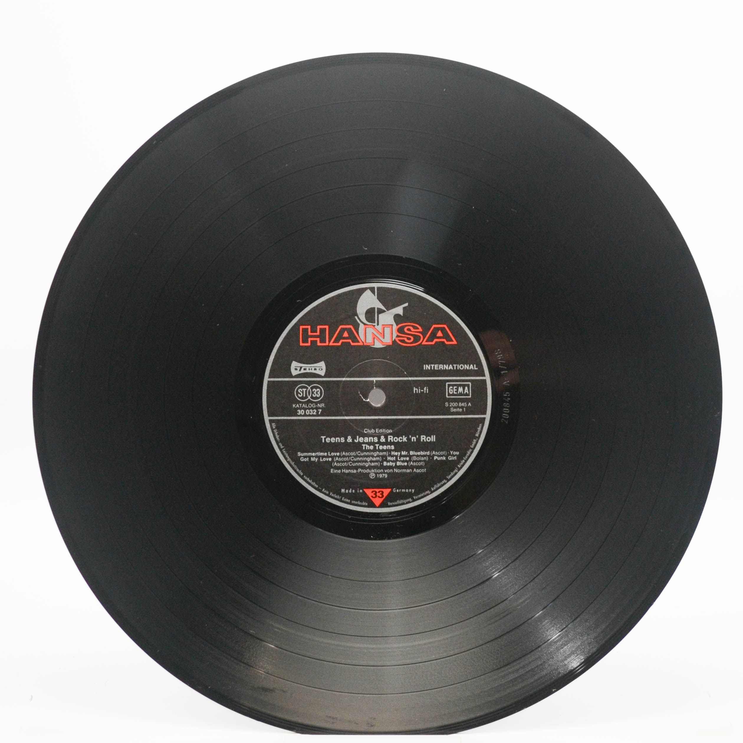 Виниловая пластинка Teens — Teens & Jeans & Rock 'n' Roll, 1979