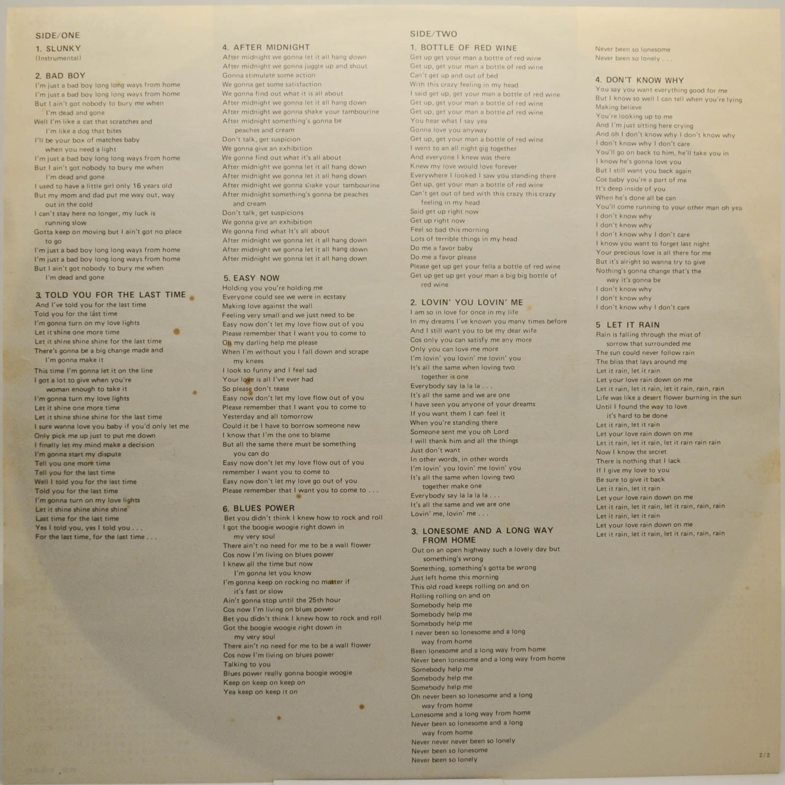 Eric Clapton — Eric Clapton, 1970