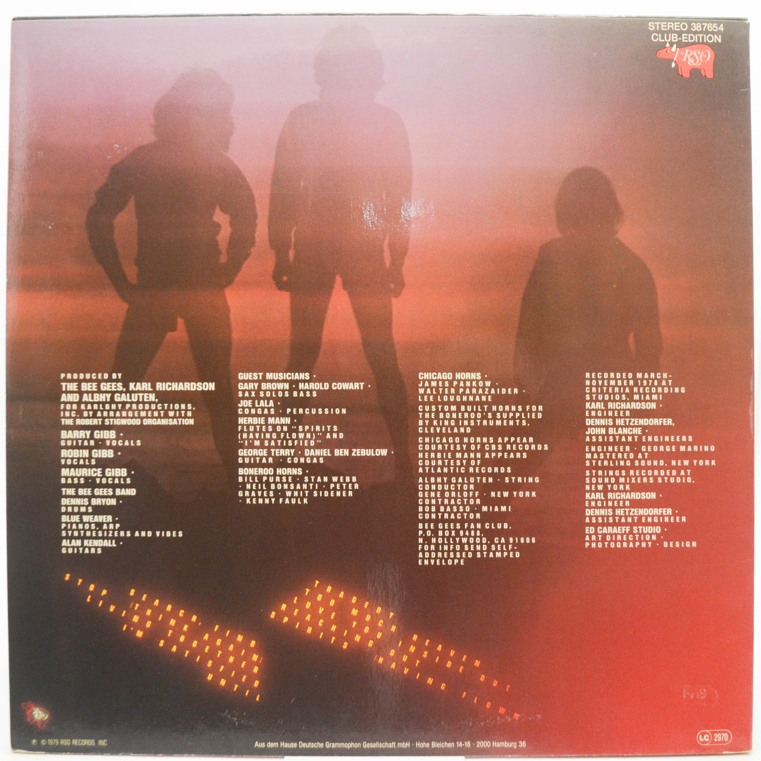 Bee Gees — Spirits Having Flown, 1979