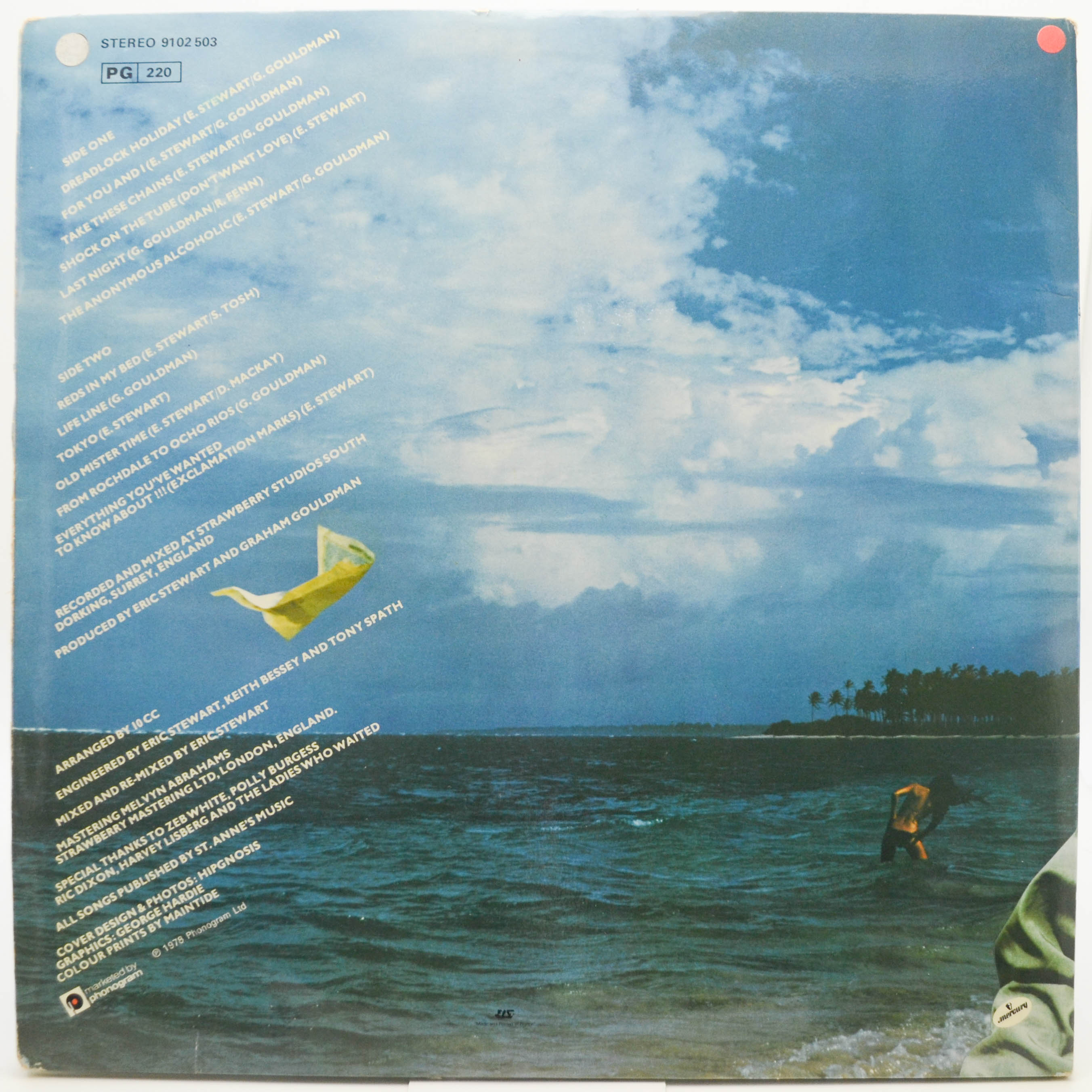 Виниловая пластинка 10cc — Bloody Tourists, 1978