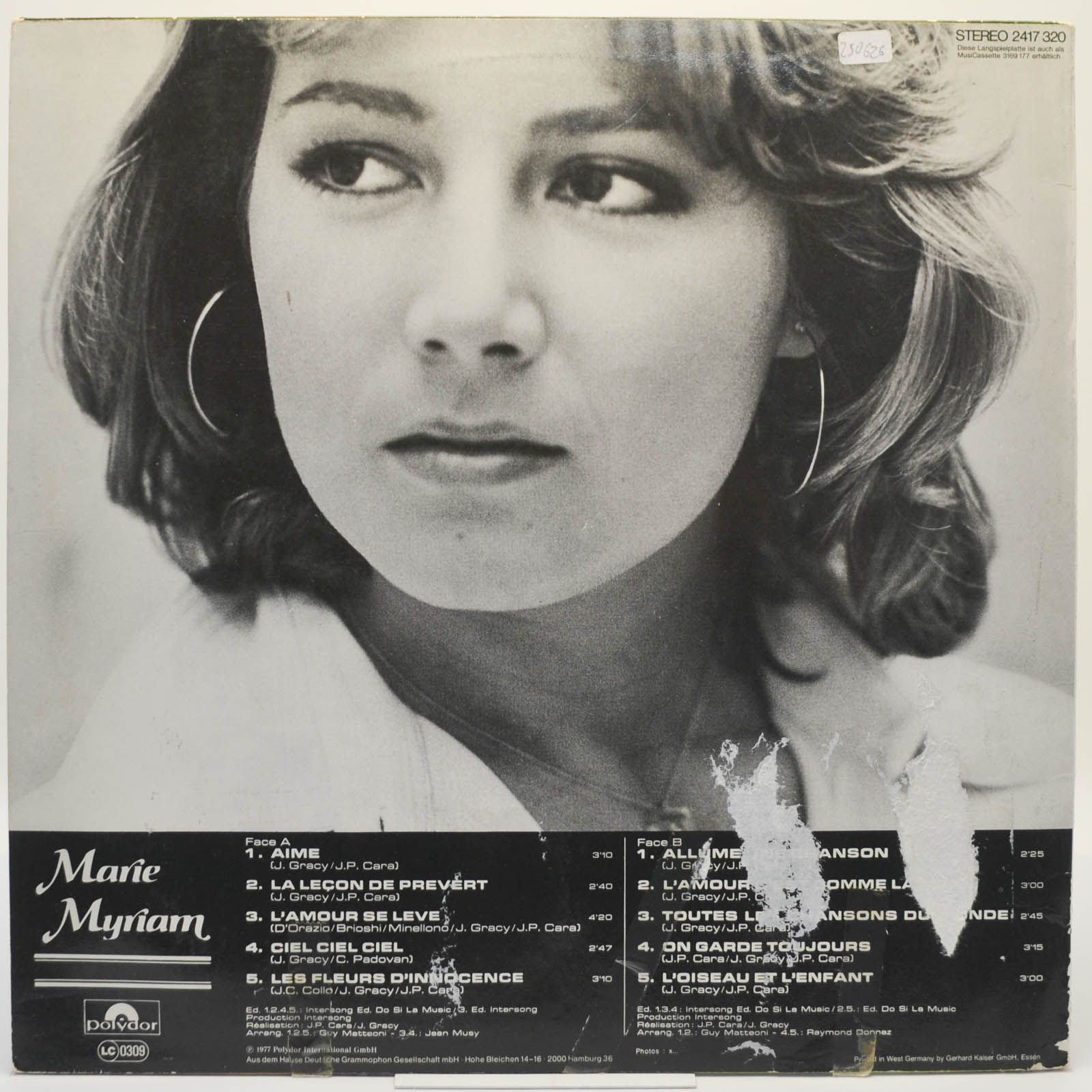 Виниловая пластинка Marie Myriam — Marie Myriam, 1977