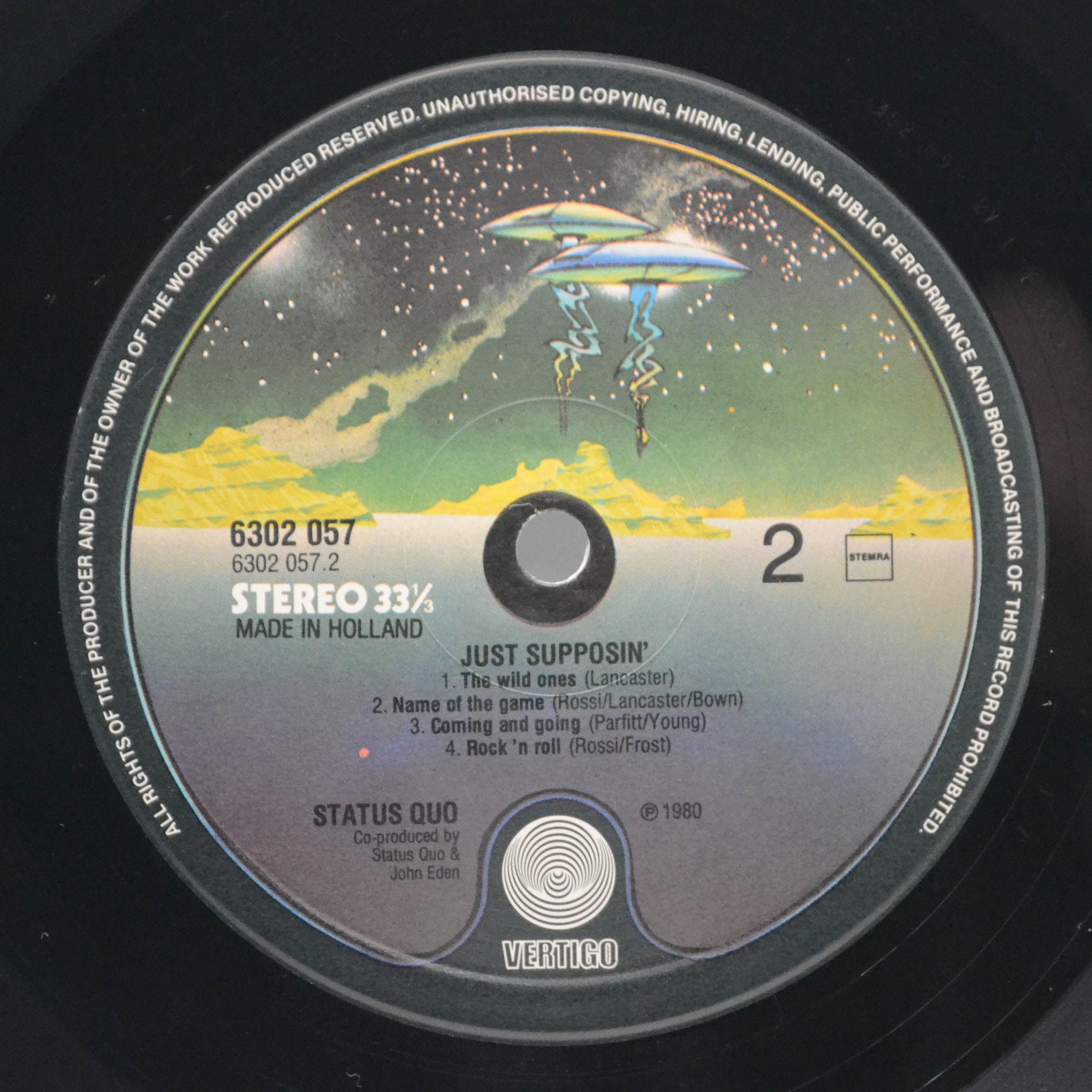 Виниловая пластинка Status Quo — Just Supposin', 1980