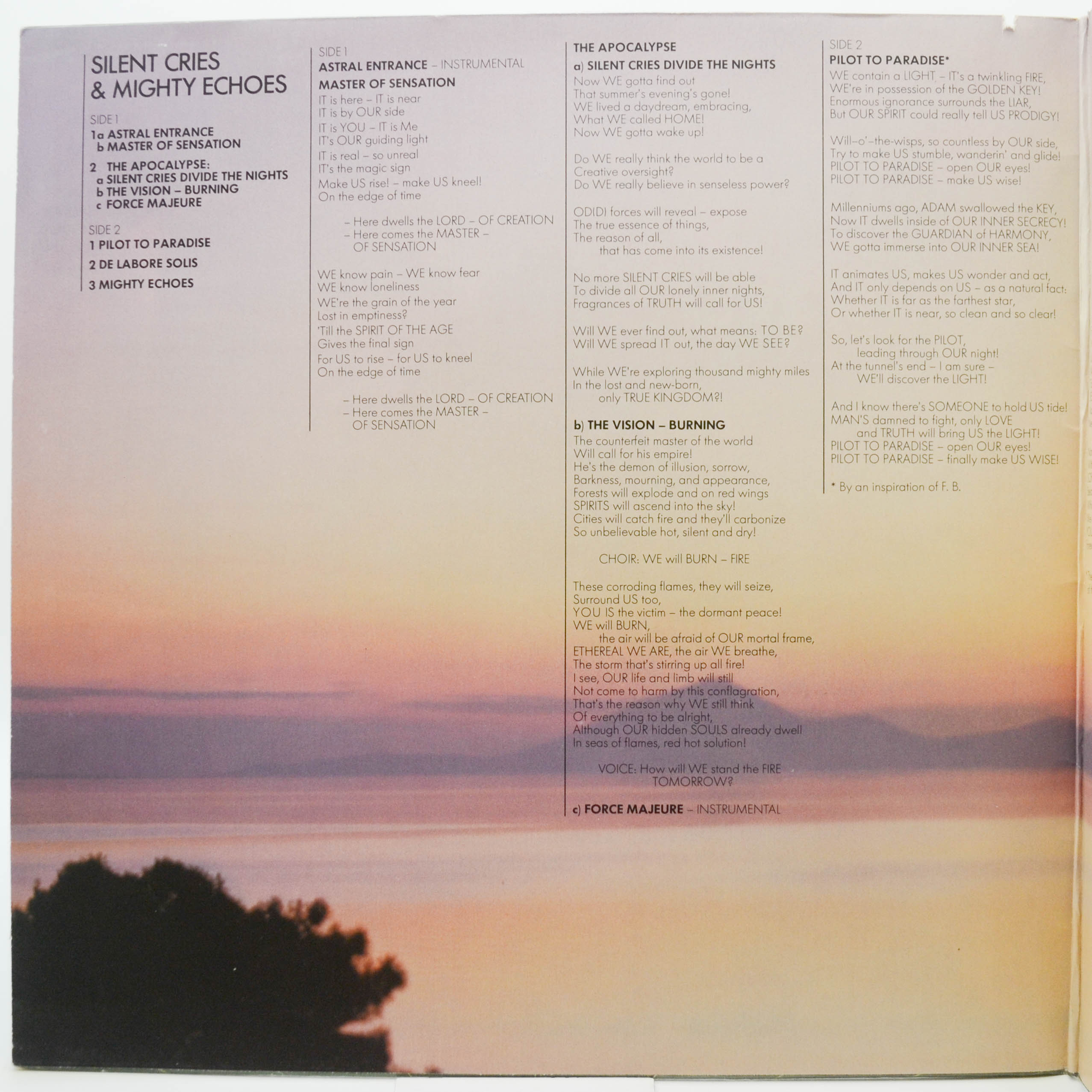 Eloy — Silent Cries And Mighty Echoes, 1979