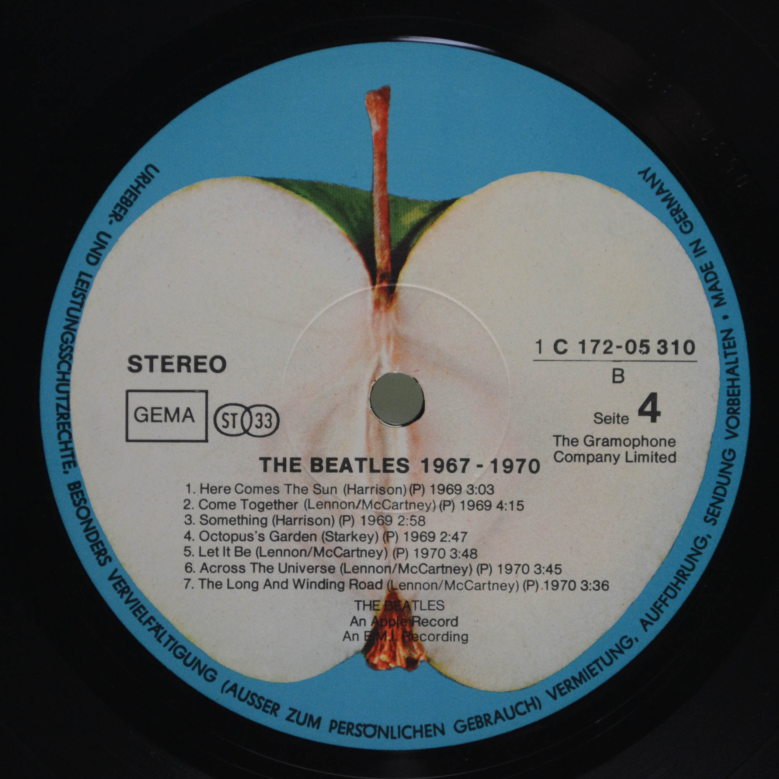 Beatles — 1967-1970 (2LP), 1973