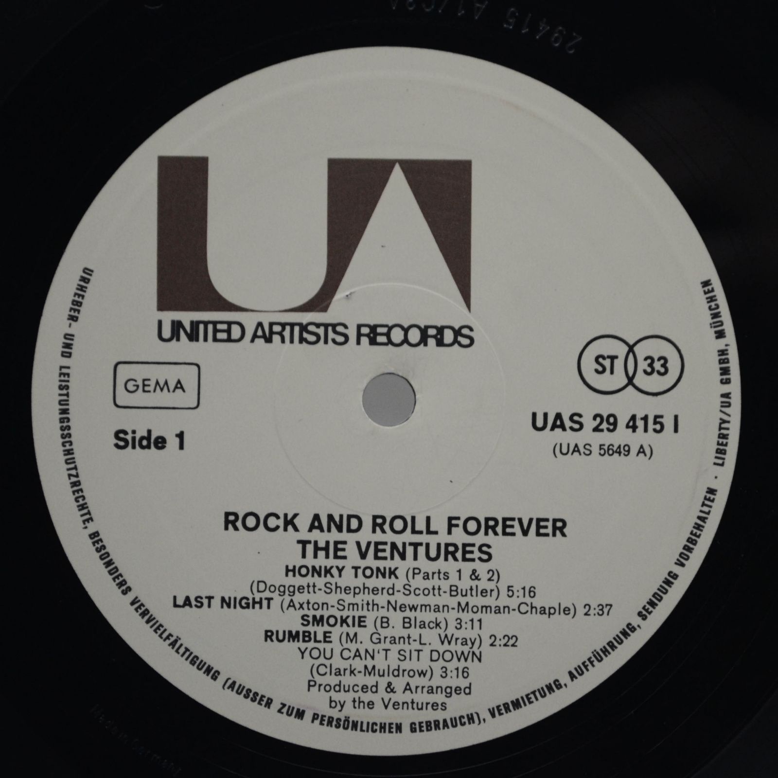 Виниловая пластинка Ventures — Rock And Roll Forever, 1972