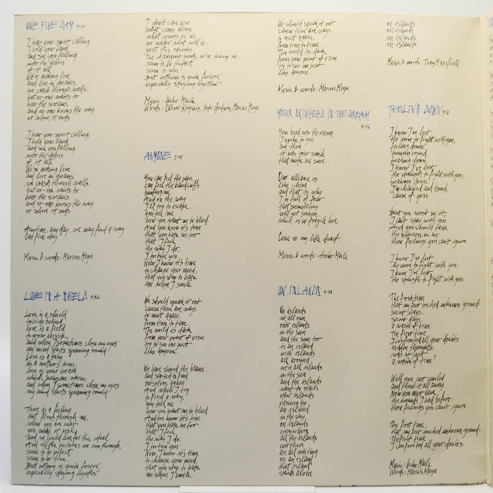 Camouflage — Methods Of Silence, 1989