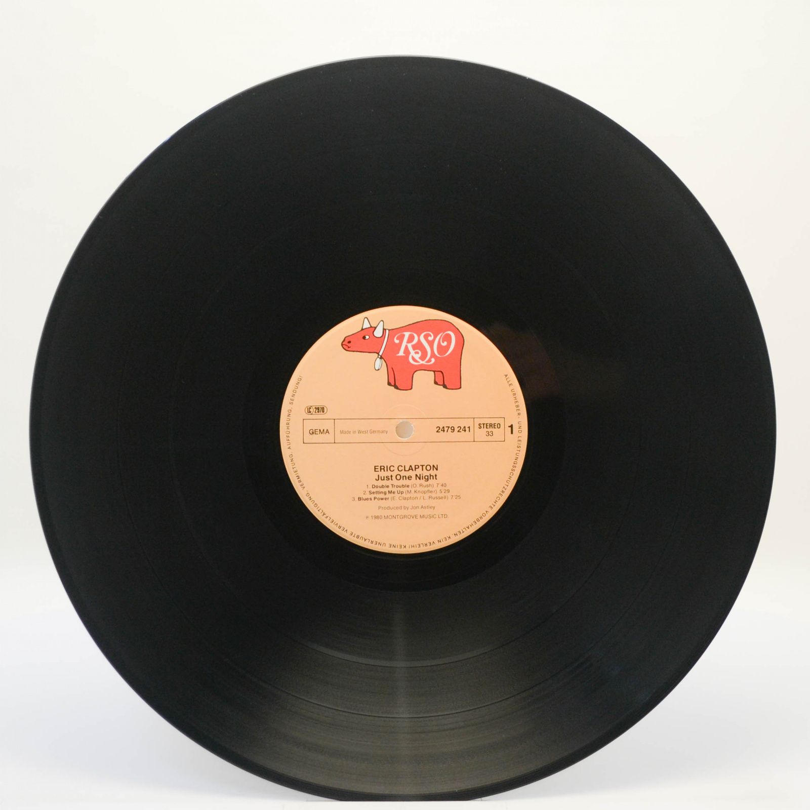 Eric Clapton — Just One Night (2LP), 1980