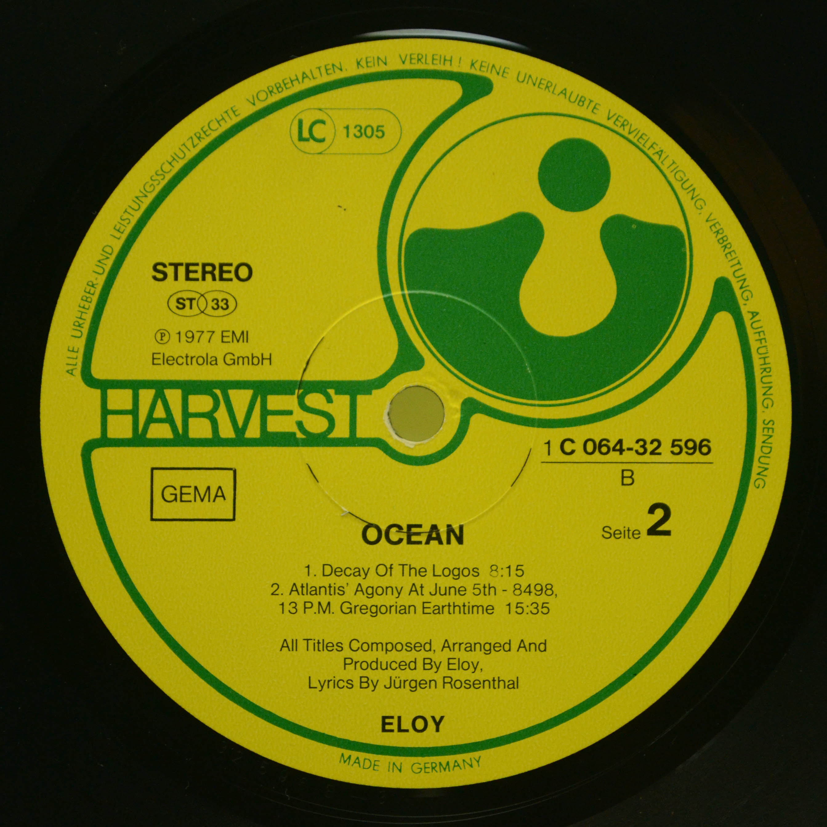 Eloy — Ocean (1-st, Germany), 1984