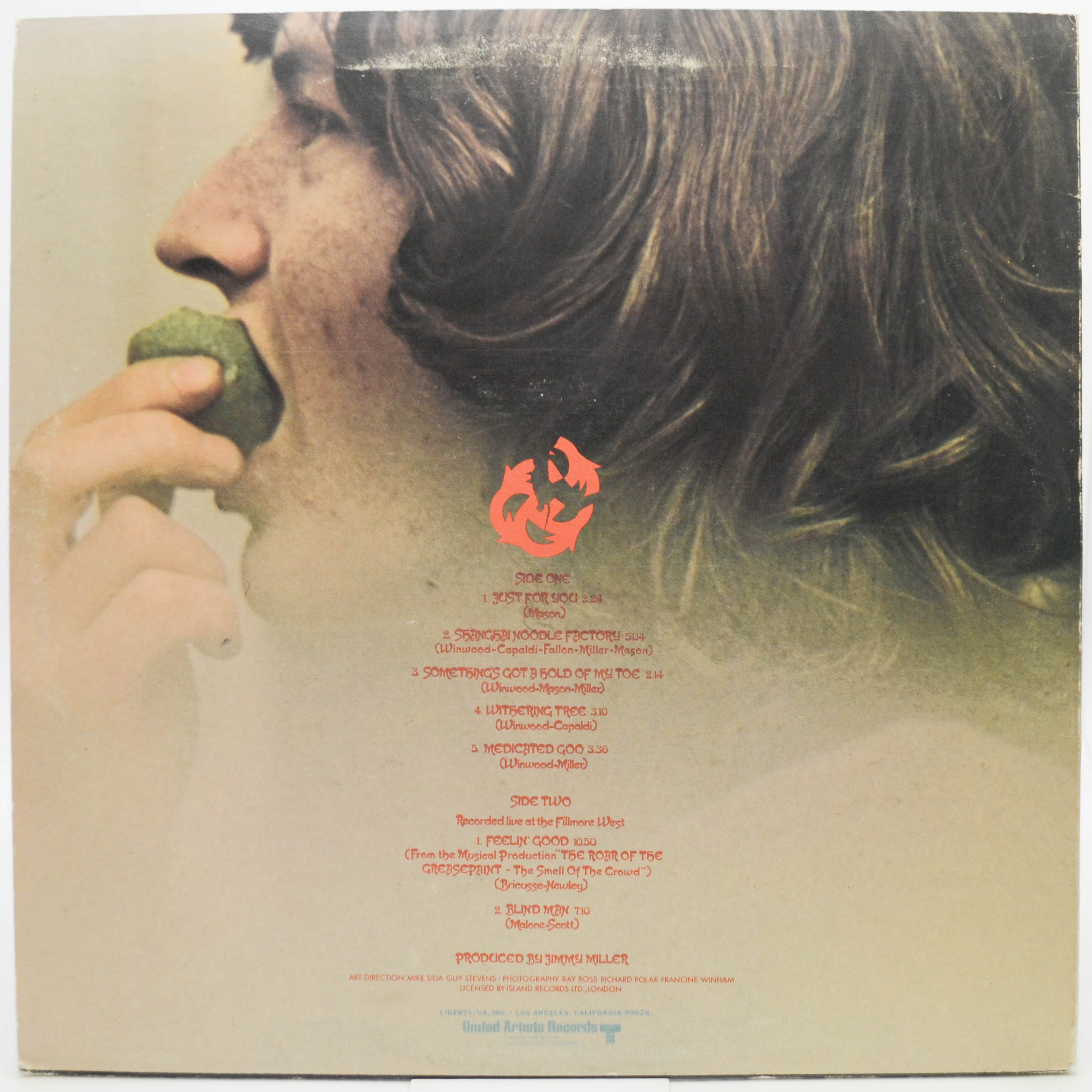 Виниловая пластинка Traffic — Last Exit (USA), 1969
