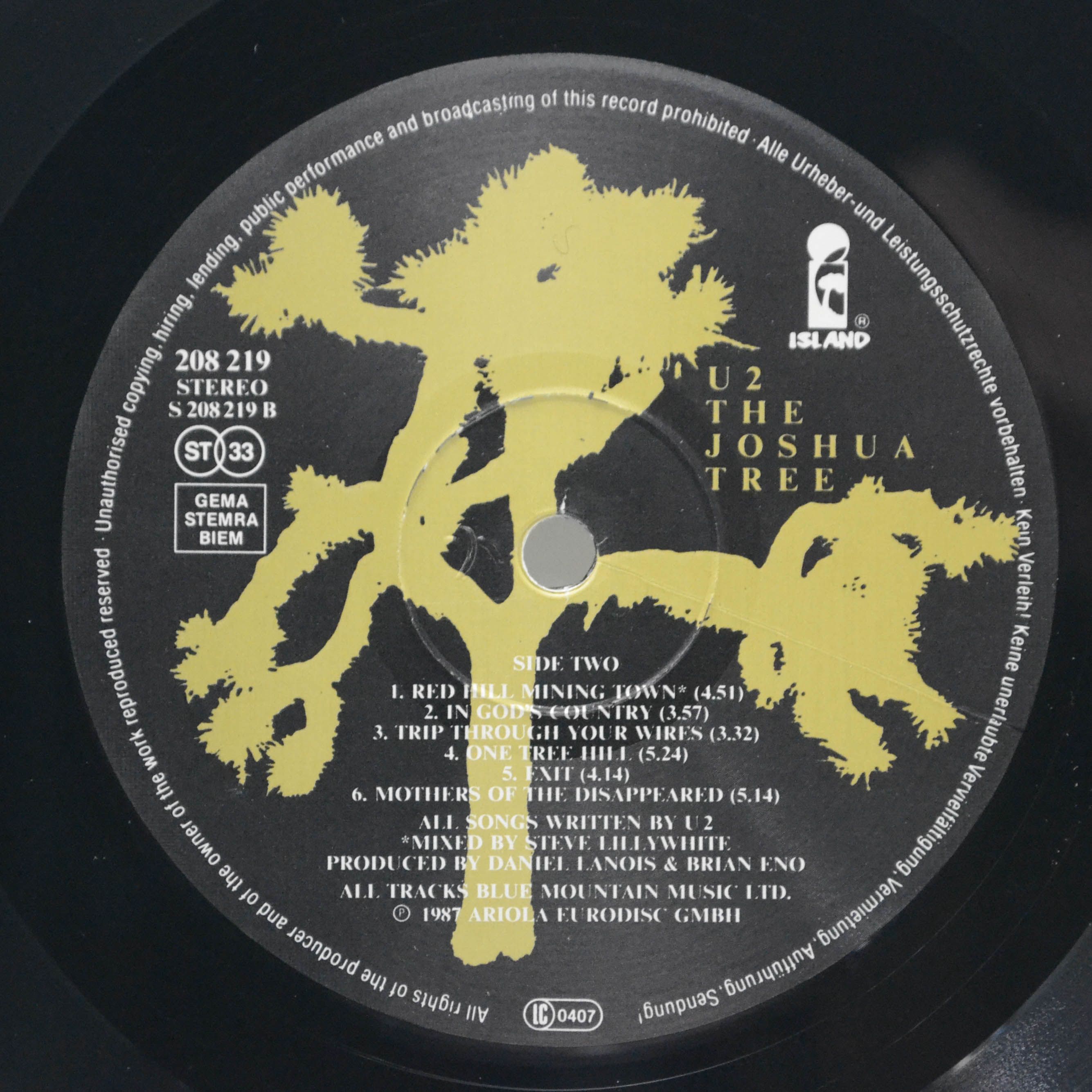 U2 — The Joshua Tree, 1989