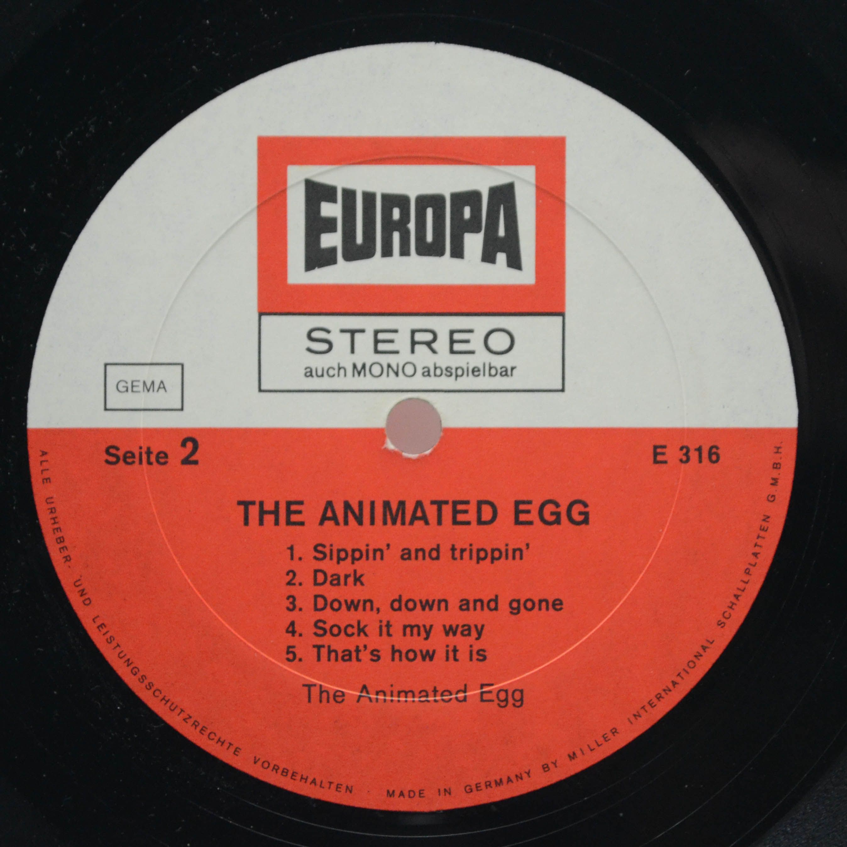 Виниловая пластинка Animated Egg — The Animated Egg, 1969