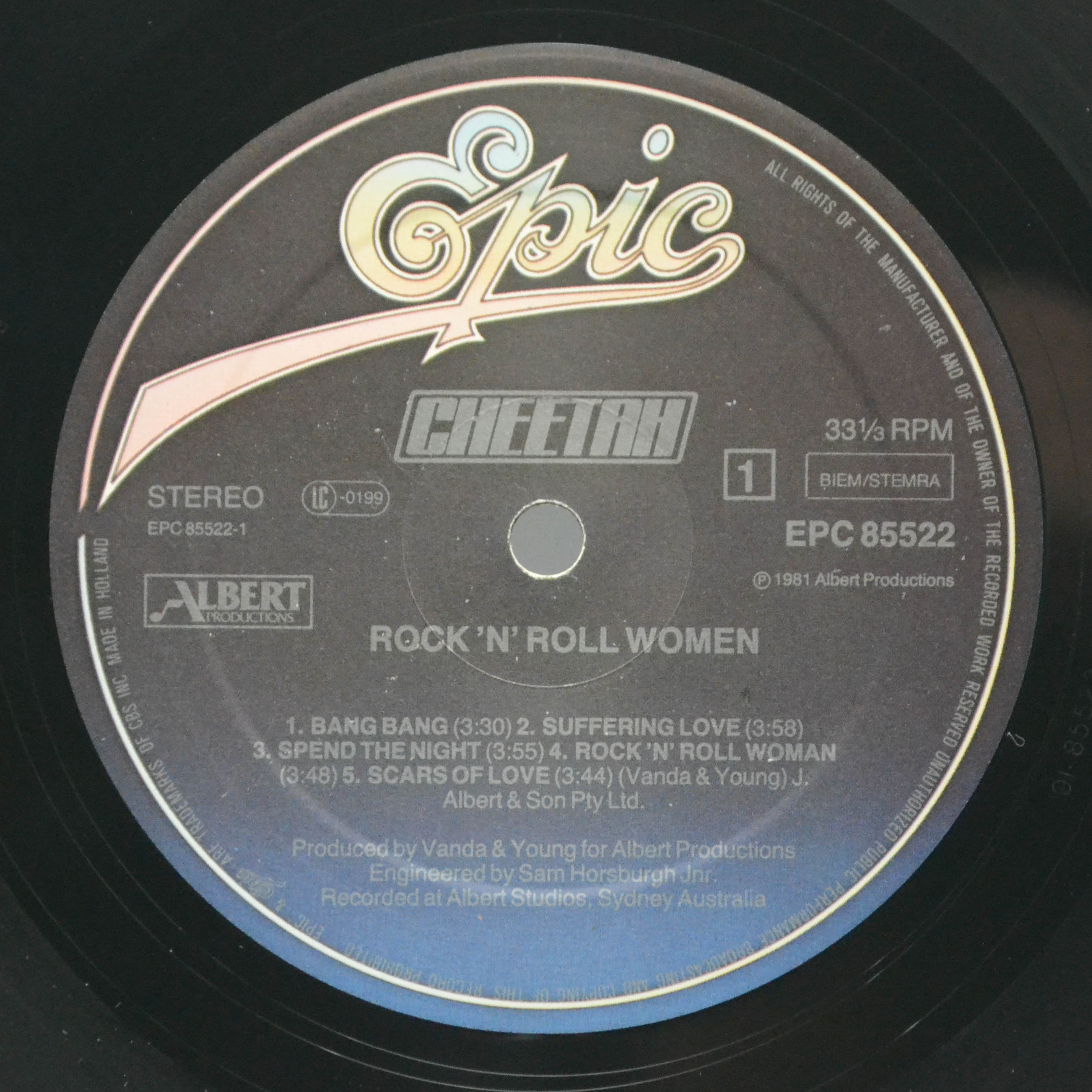 Cheetah — Rock & Roll Women, 1981