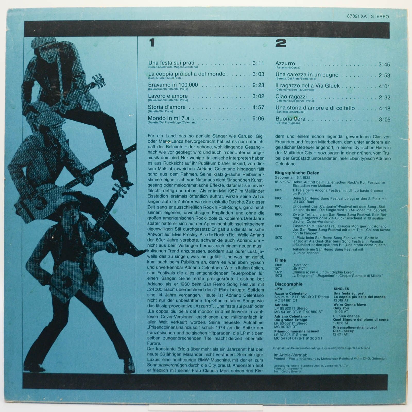 Adriano Celentano — Una Festa Sui Prati, 1974