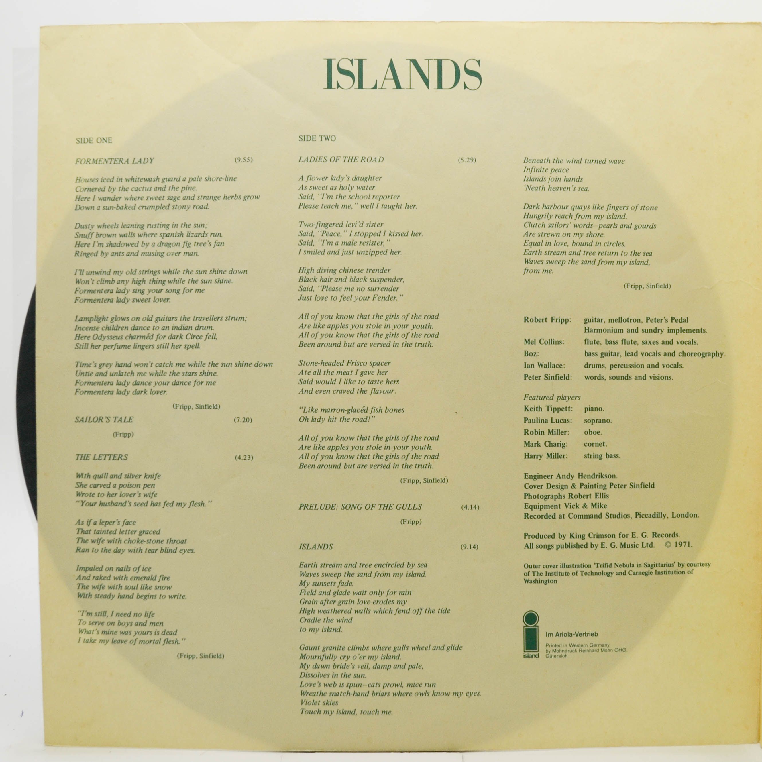 King Crimson — Islands, 1971