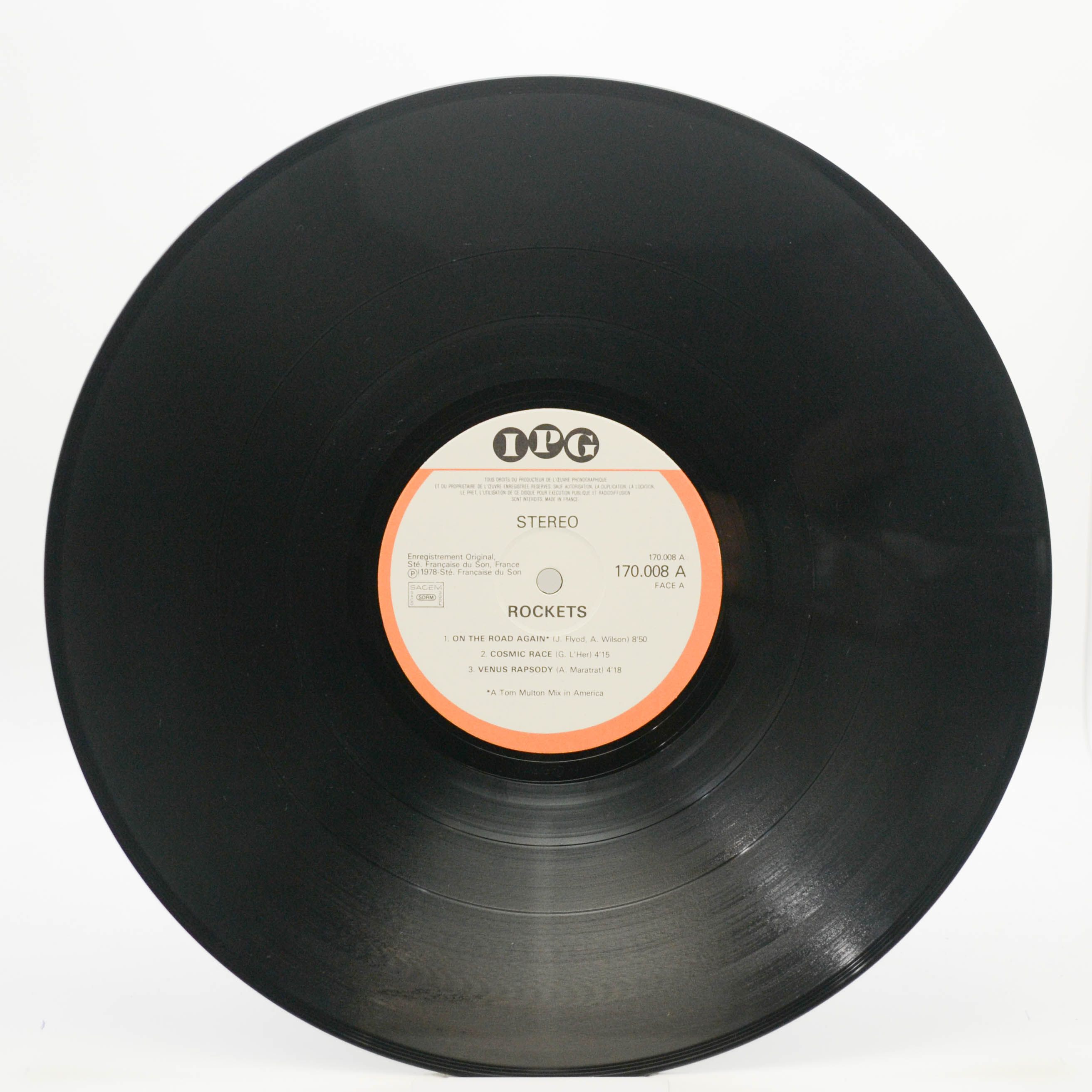 Виниловая пластинка Rockets — On The Road Again (1-st, France), 1978