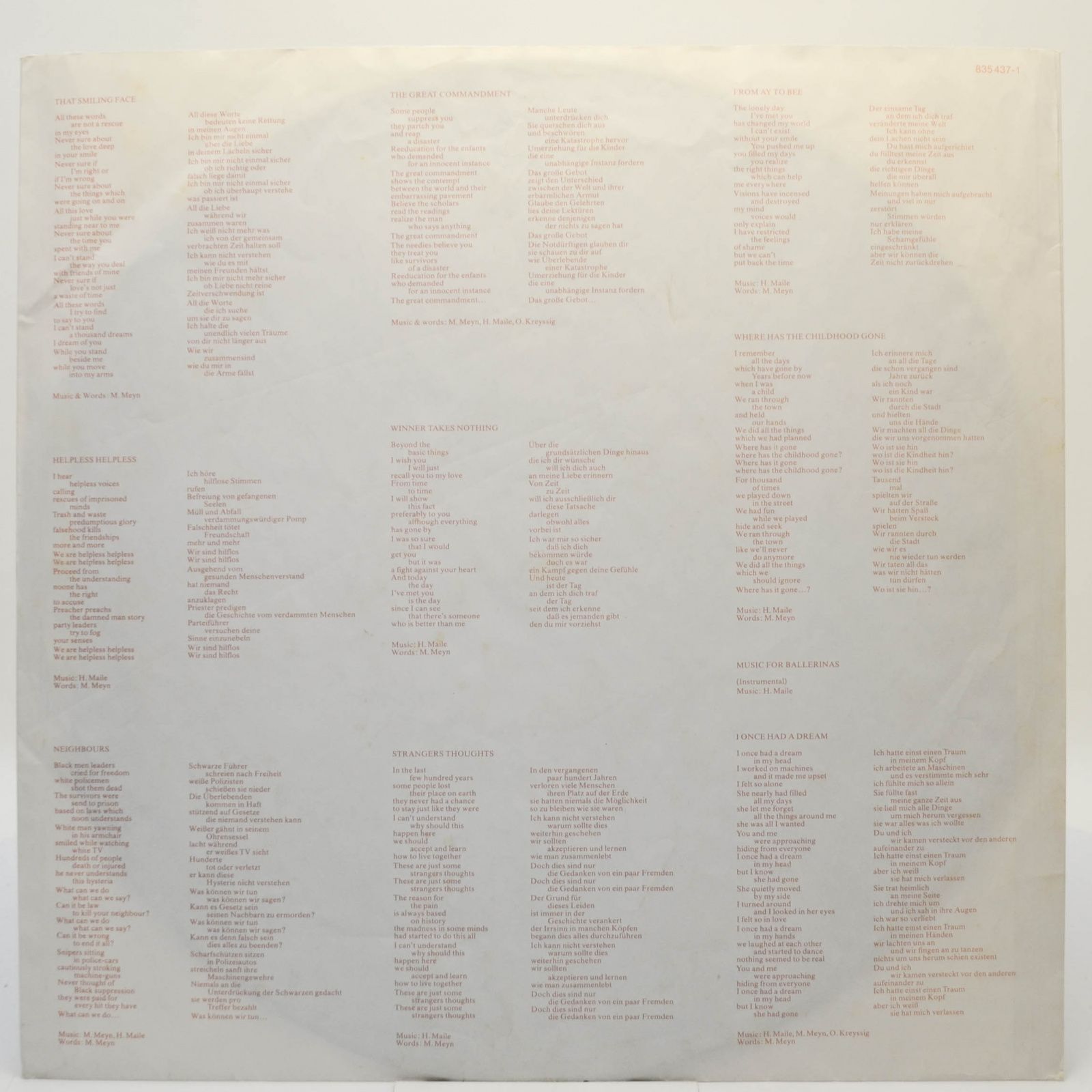 Camouflage — Voices & Images, 1988