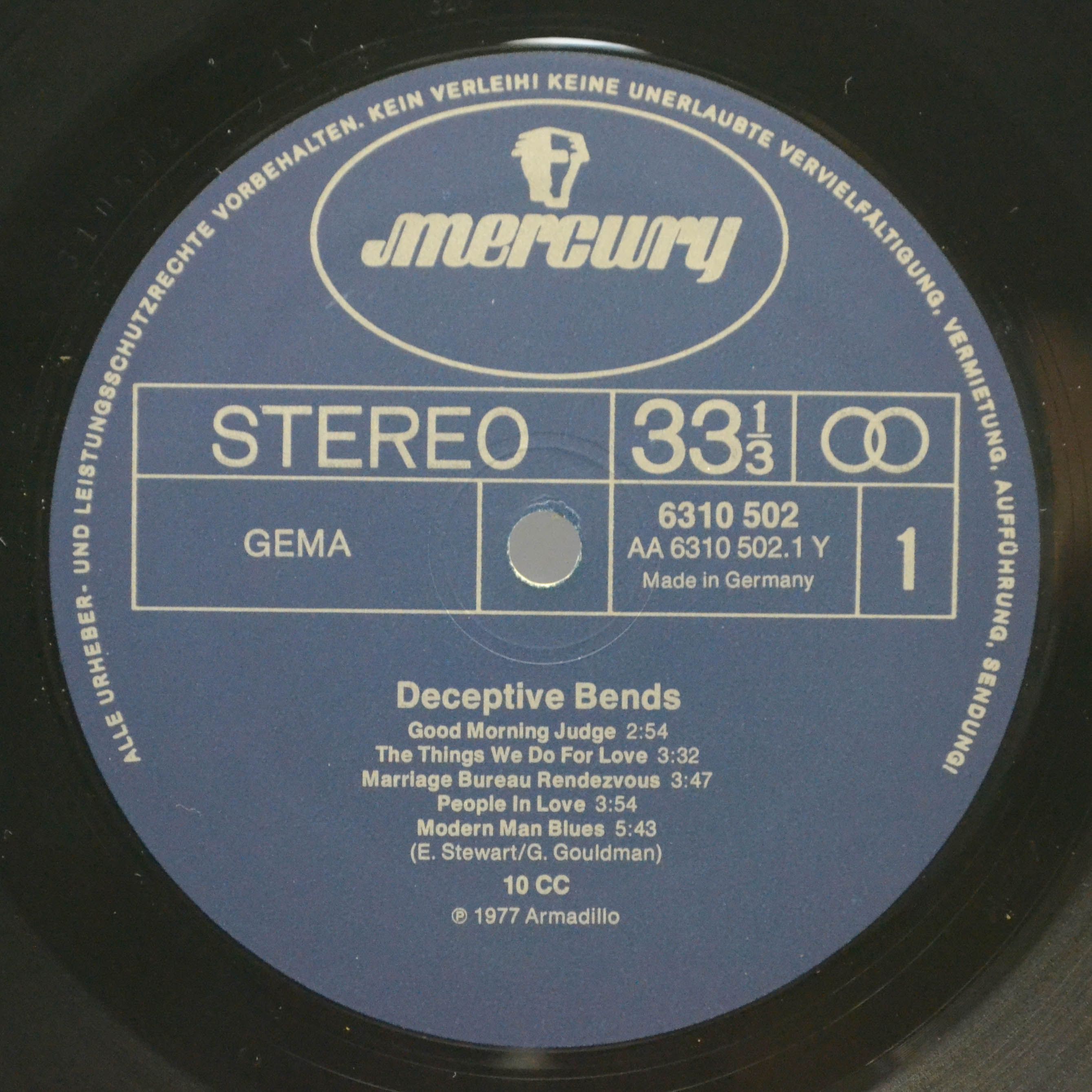 Виниловая пластинка 10cc — Deceptive Bends, 1977