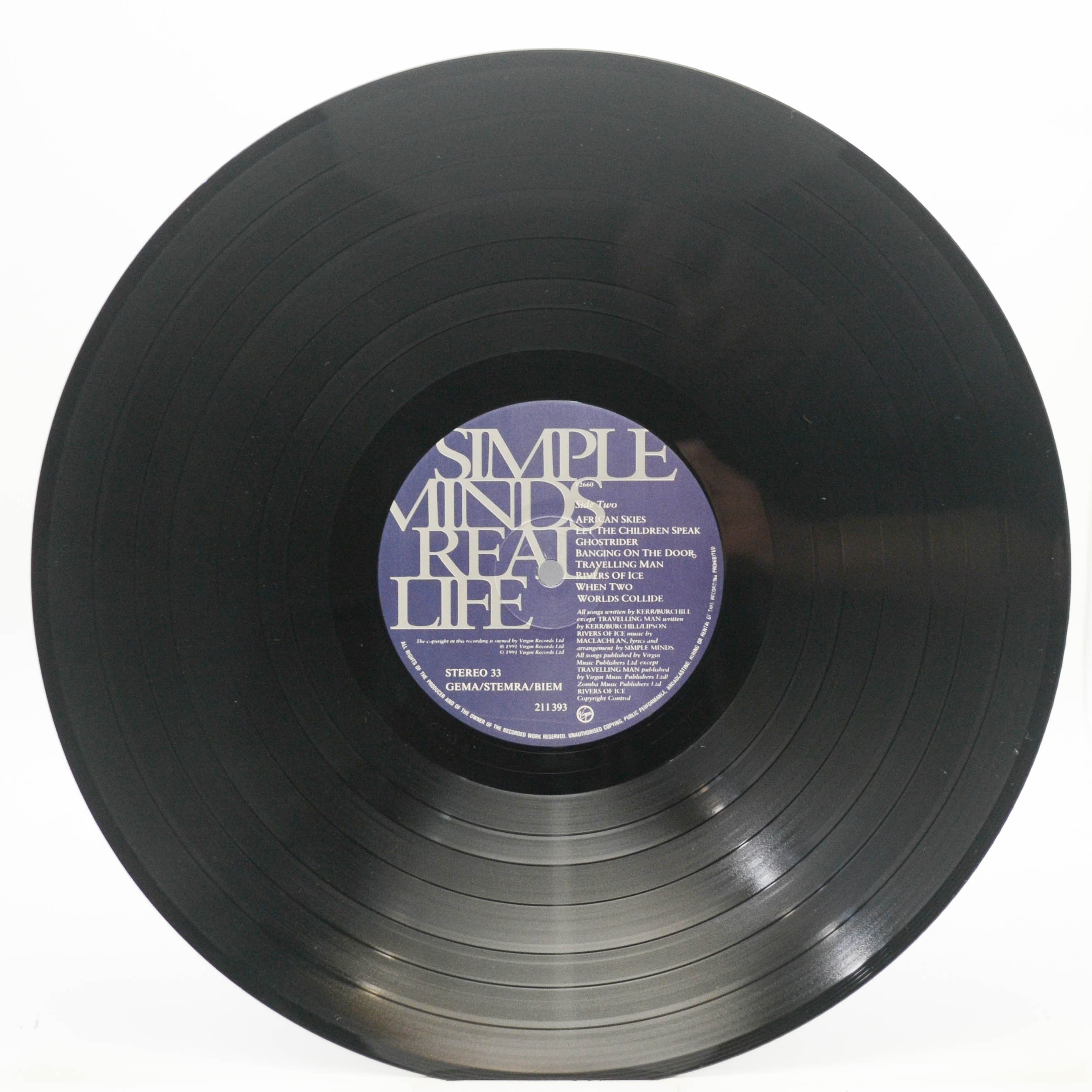 Виниловая пластинка Simple Minds — Real Life, 1991