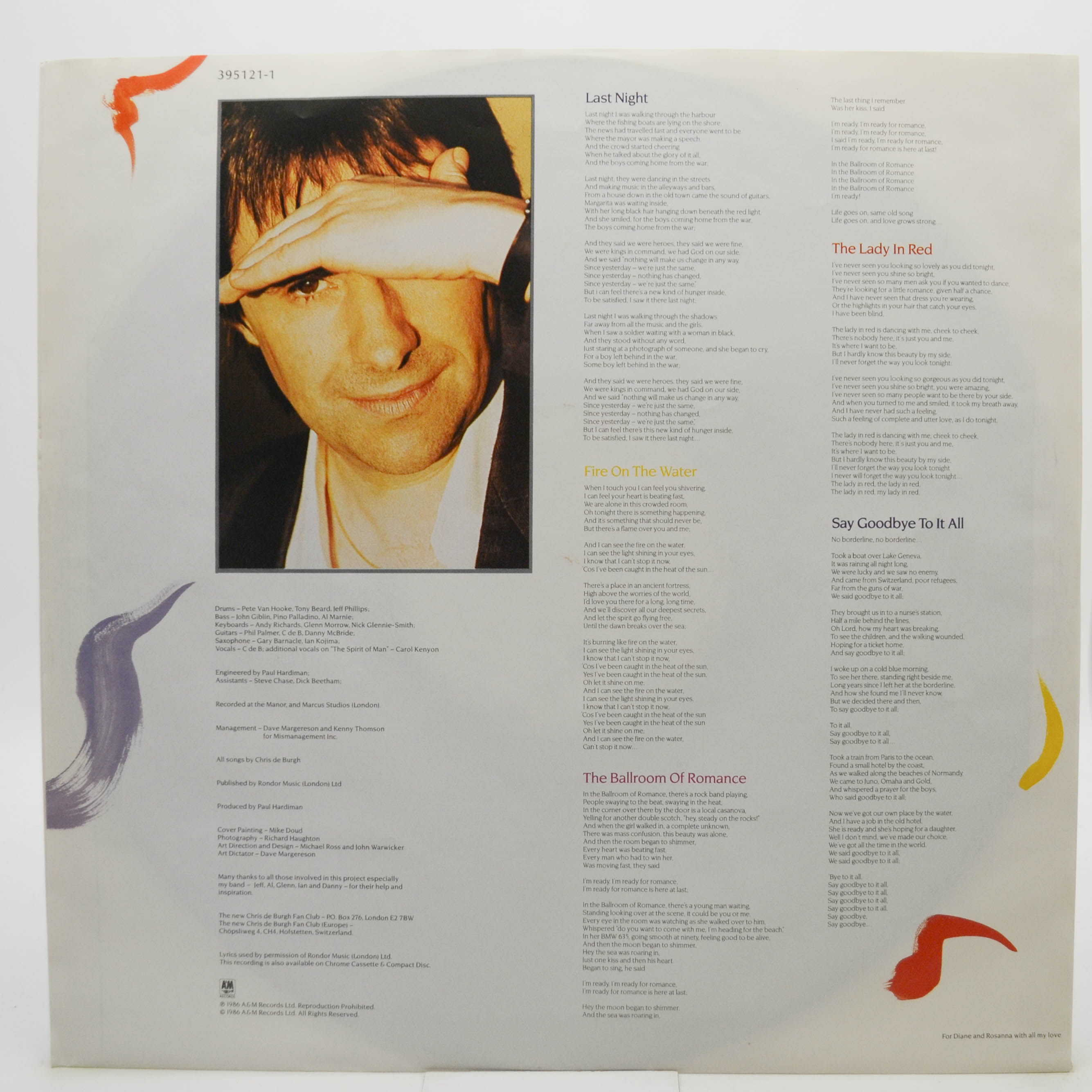 Виниловая пластинка Chris de Burgh — Into The Light, 1986