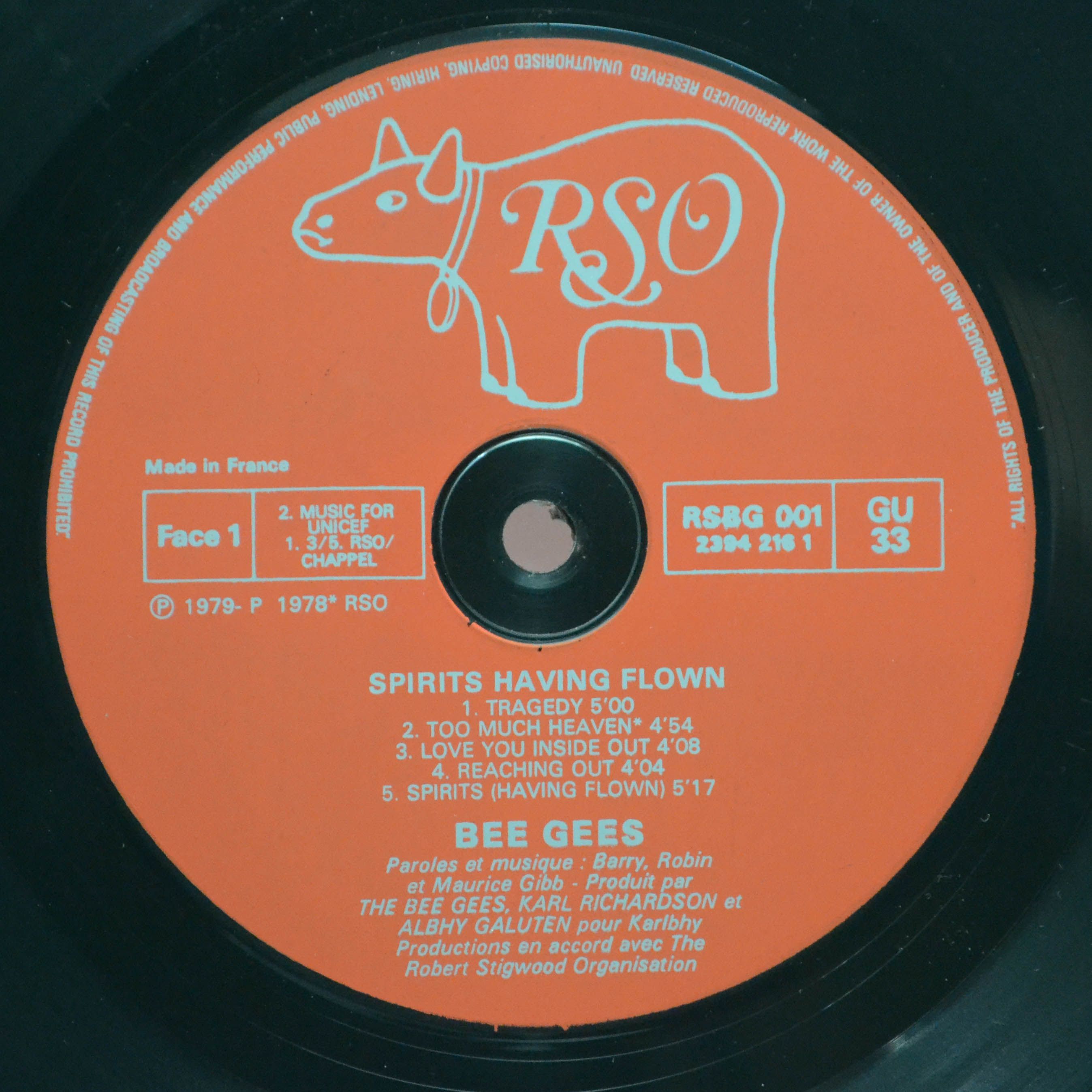 Bee Gees — Spirits Having Flown (UK), 1979