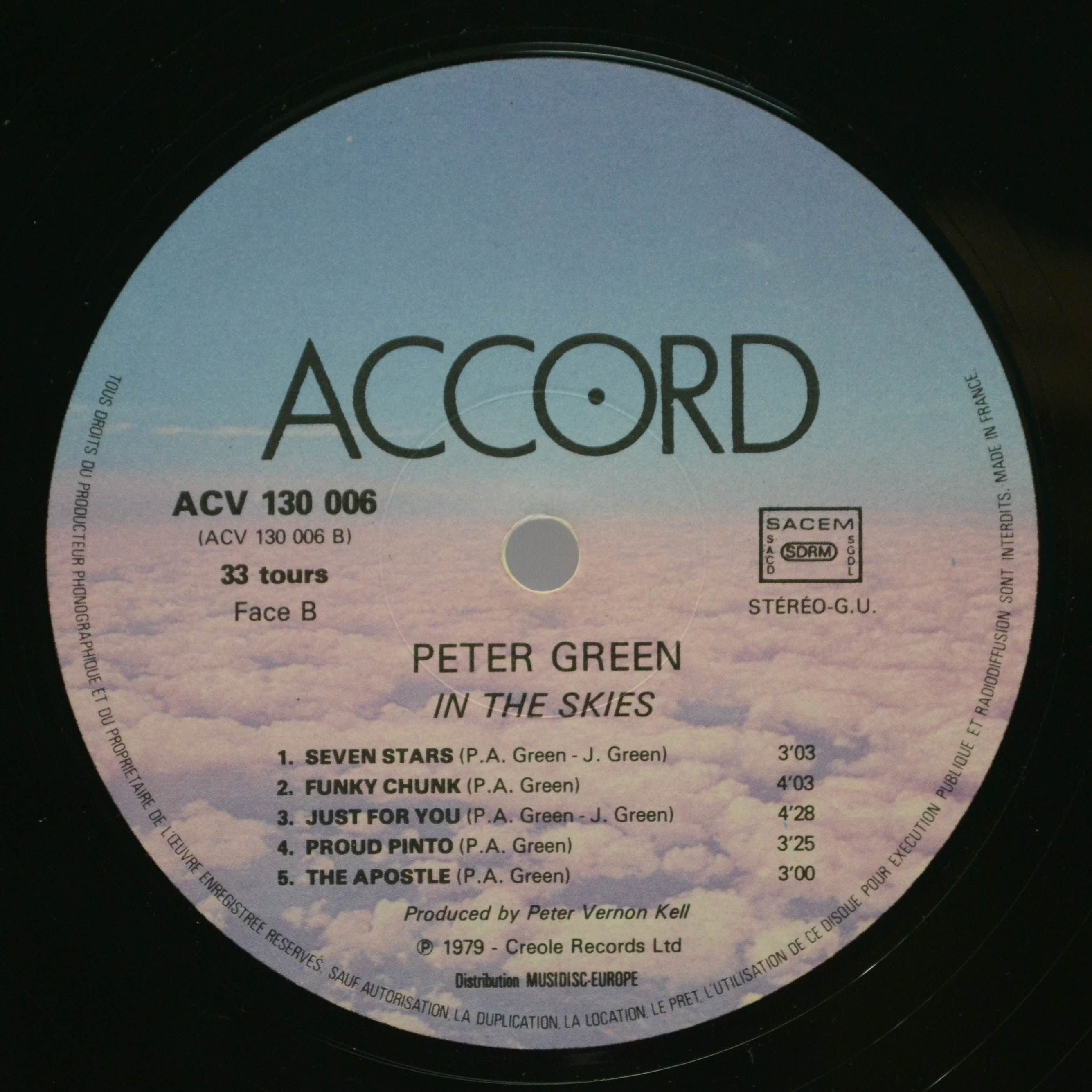 Peter Green — In The Skies, 1979