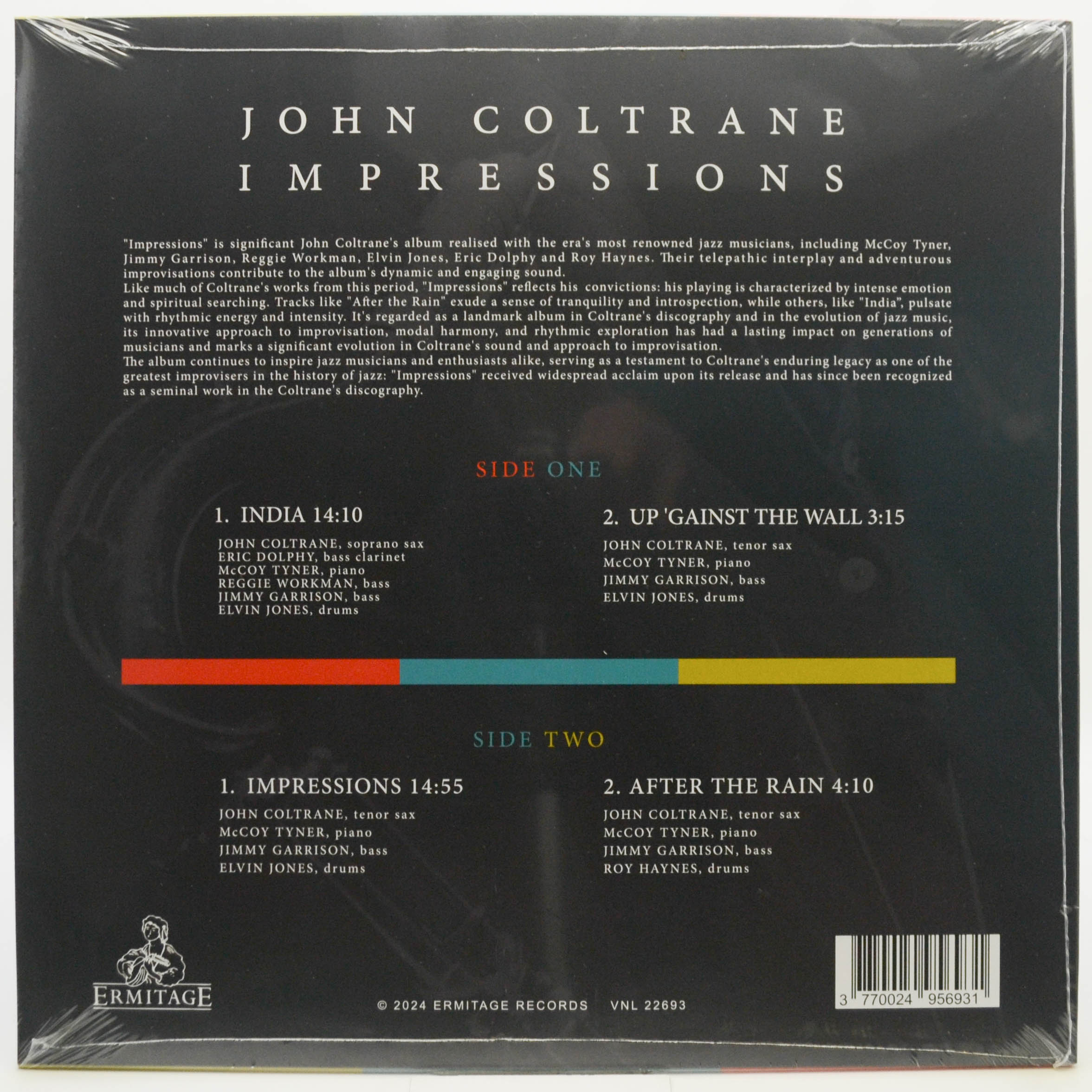 Виниловая пластинка John Coltrane — Impressions, 1963