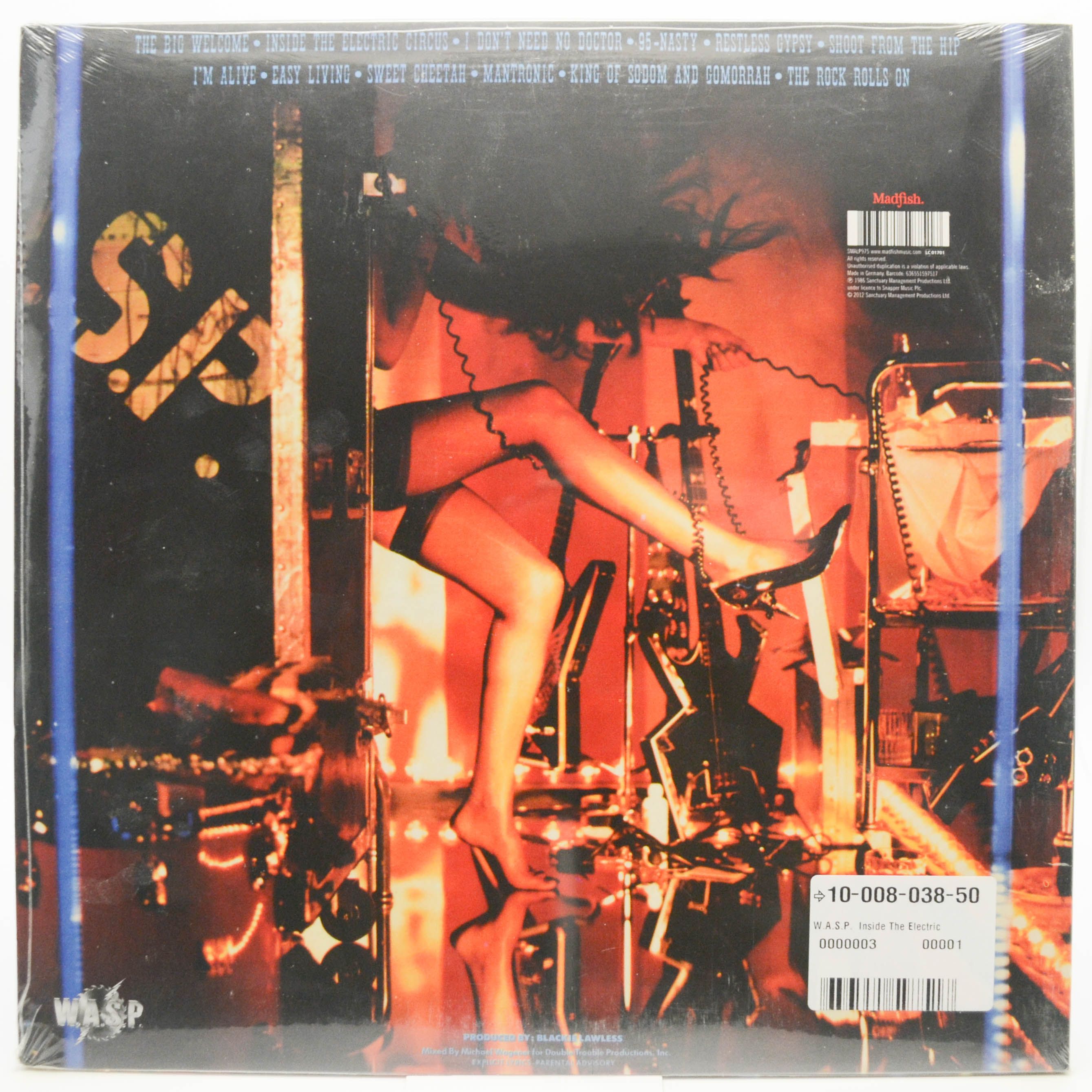 Виниловая пластинка W.A.S.P. — Inside The Electric Circus, 1986