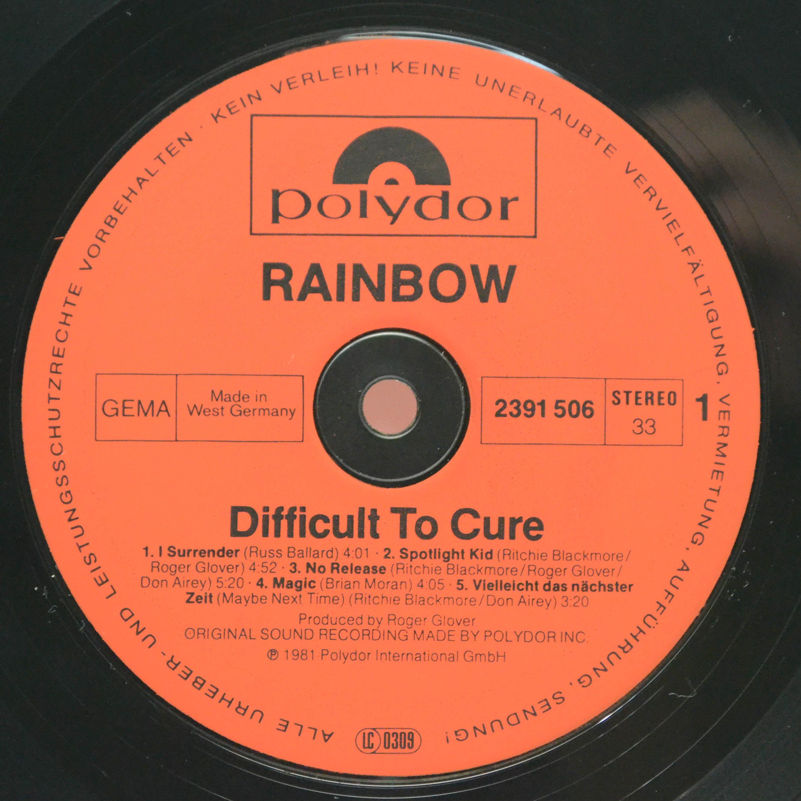 Rainbow — Difficult To Cure, 1981