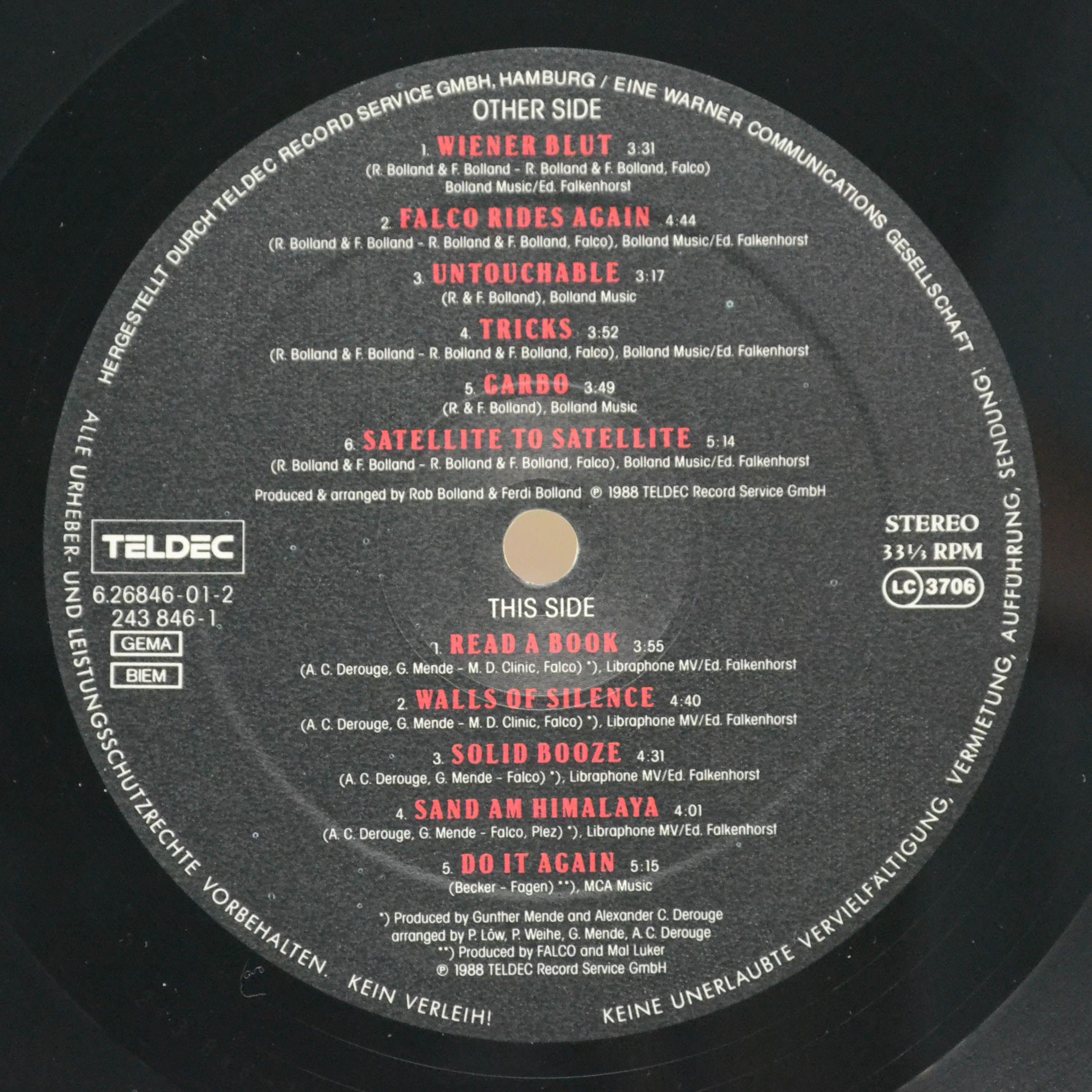 Falco — Wiener Blut, 1988